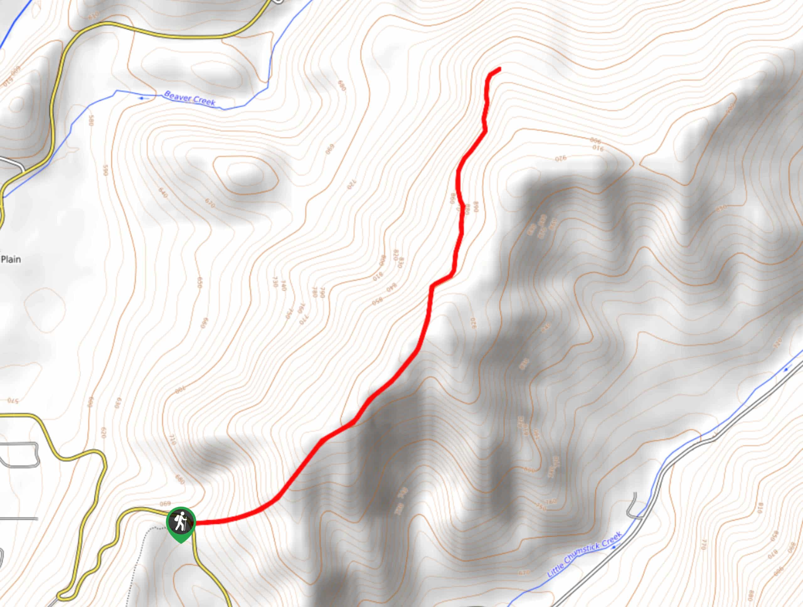 Ascending Plain Trail Map