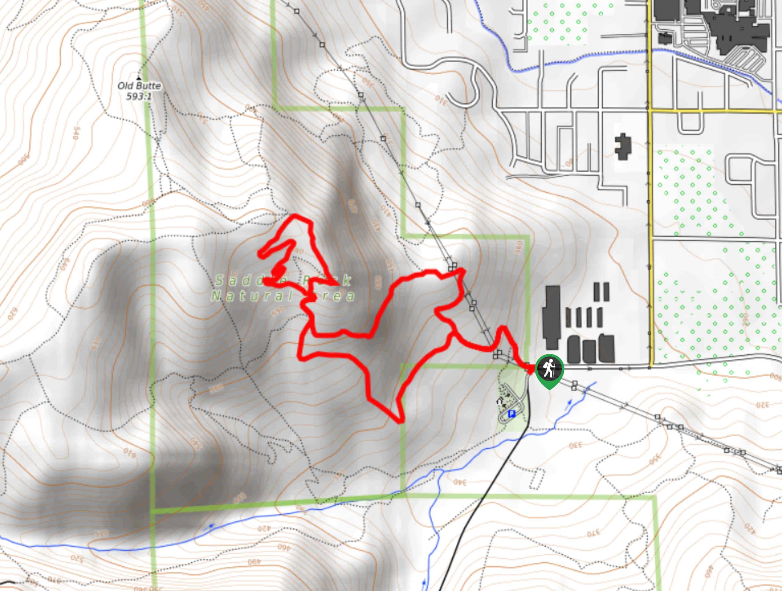 Saddlerock Trail Map