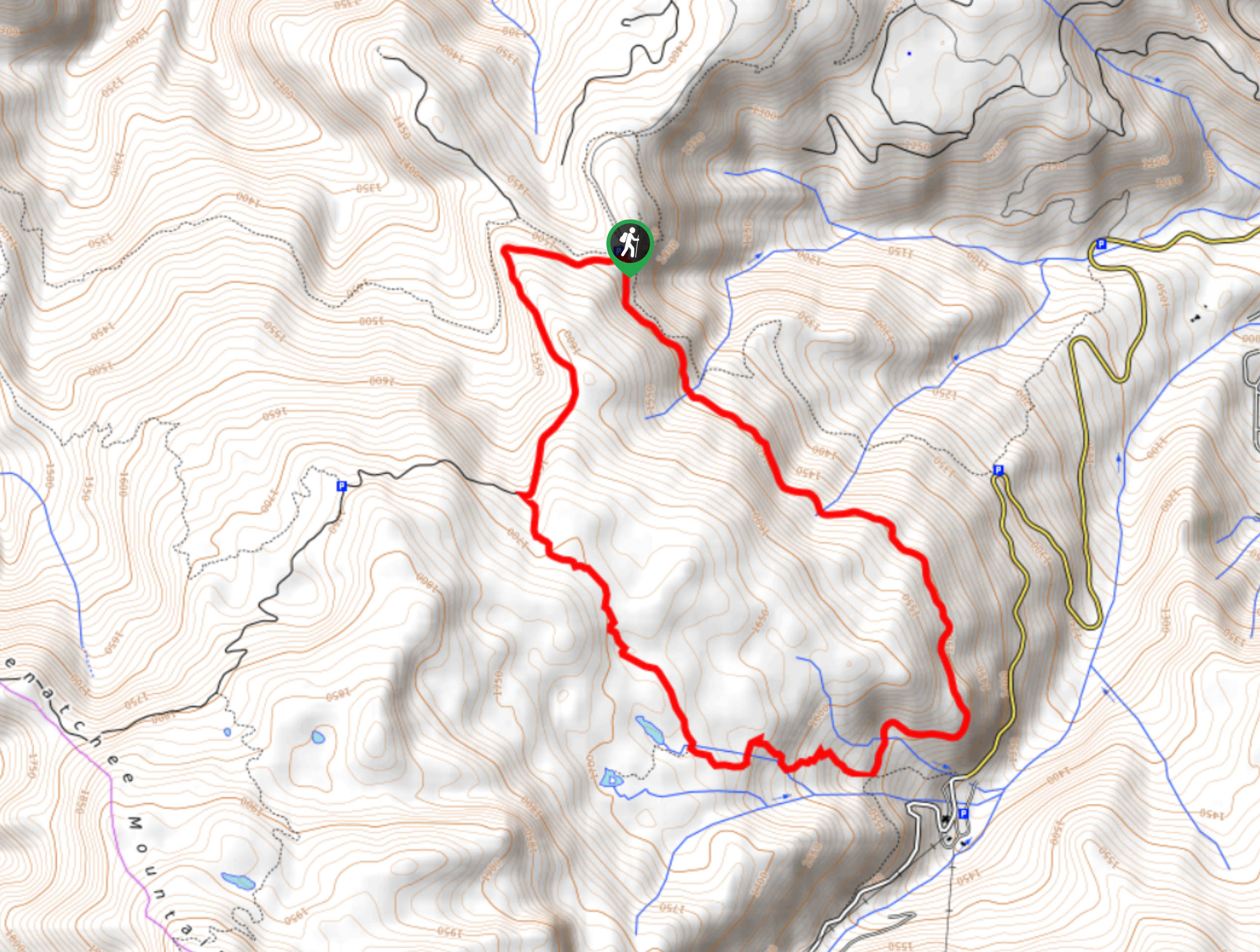 Squilchuck and Pipeline Trail Loop Map