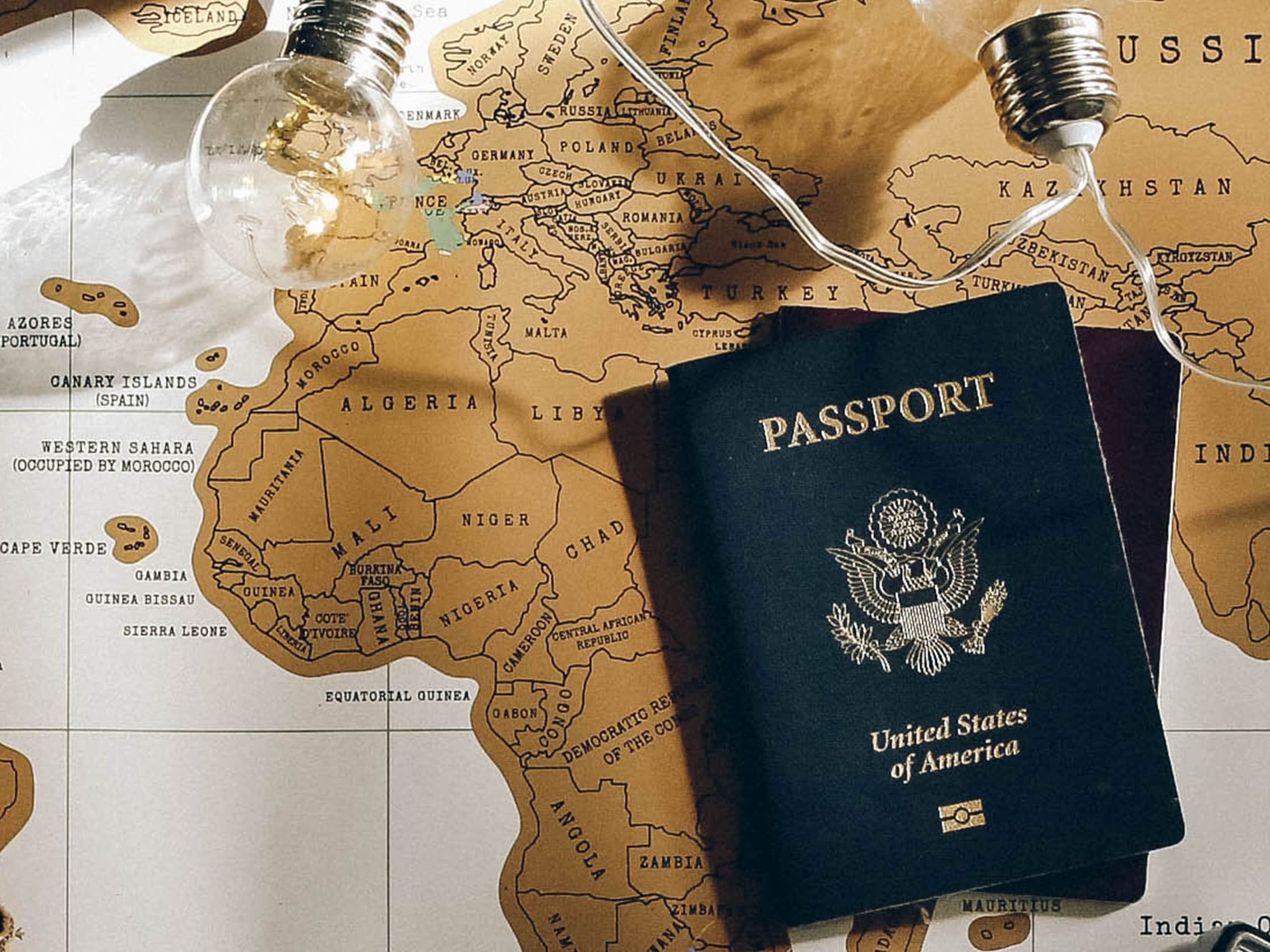 Your passport should sit atop your packing list