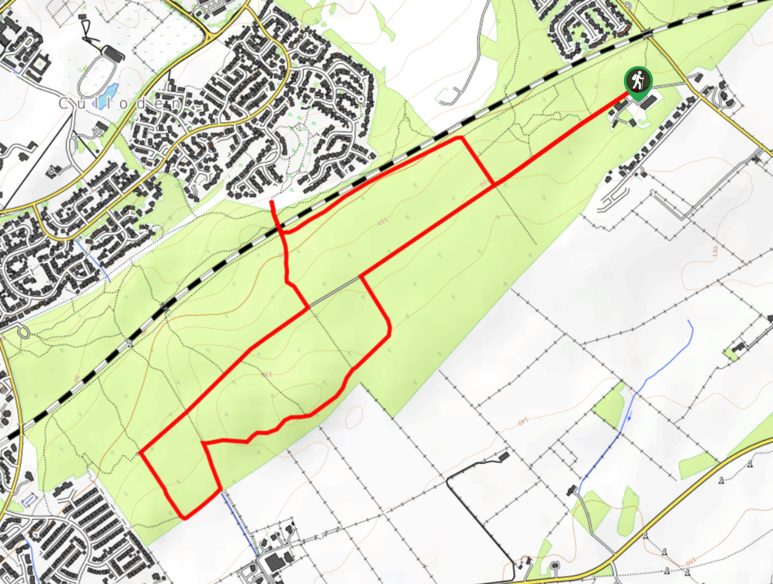 Culloden Woods Walk Map