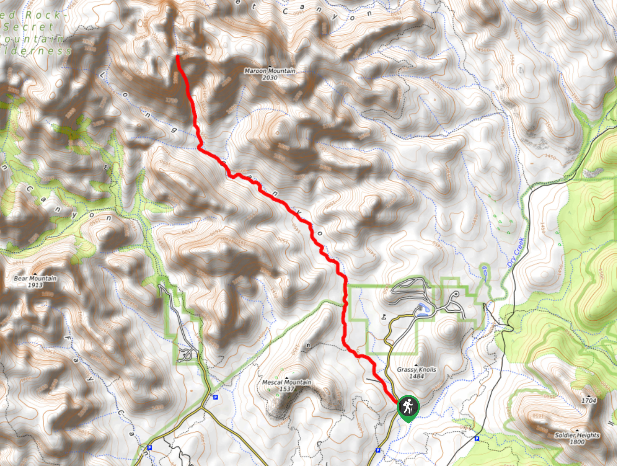 Long Canyon Trail Map