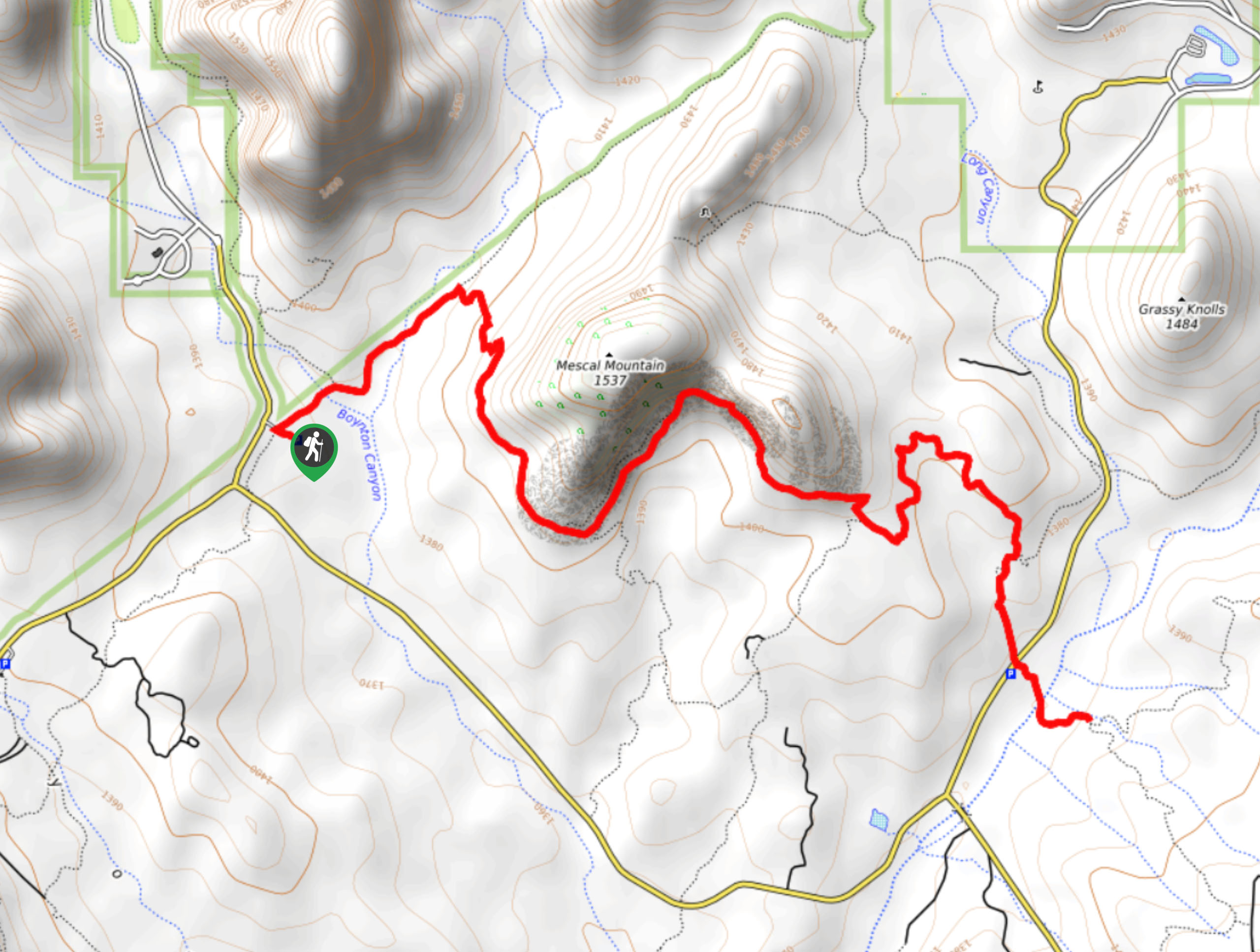 Mescal Mountain Trail Map