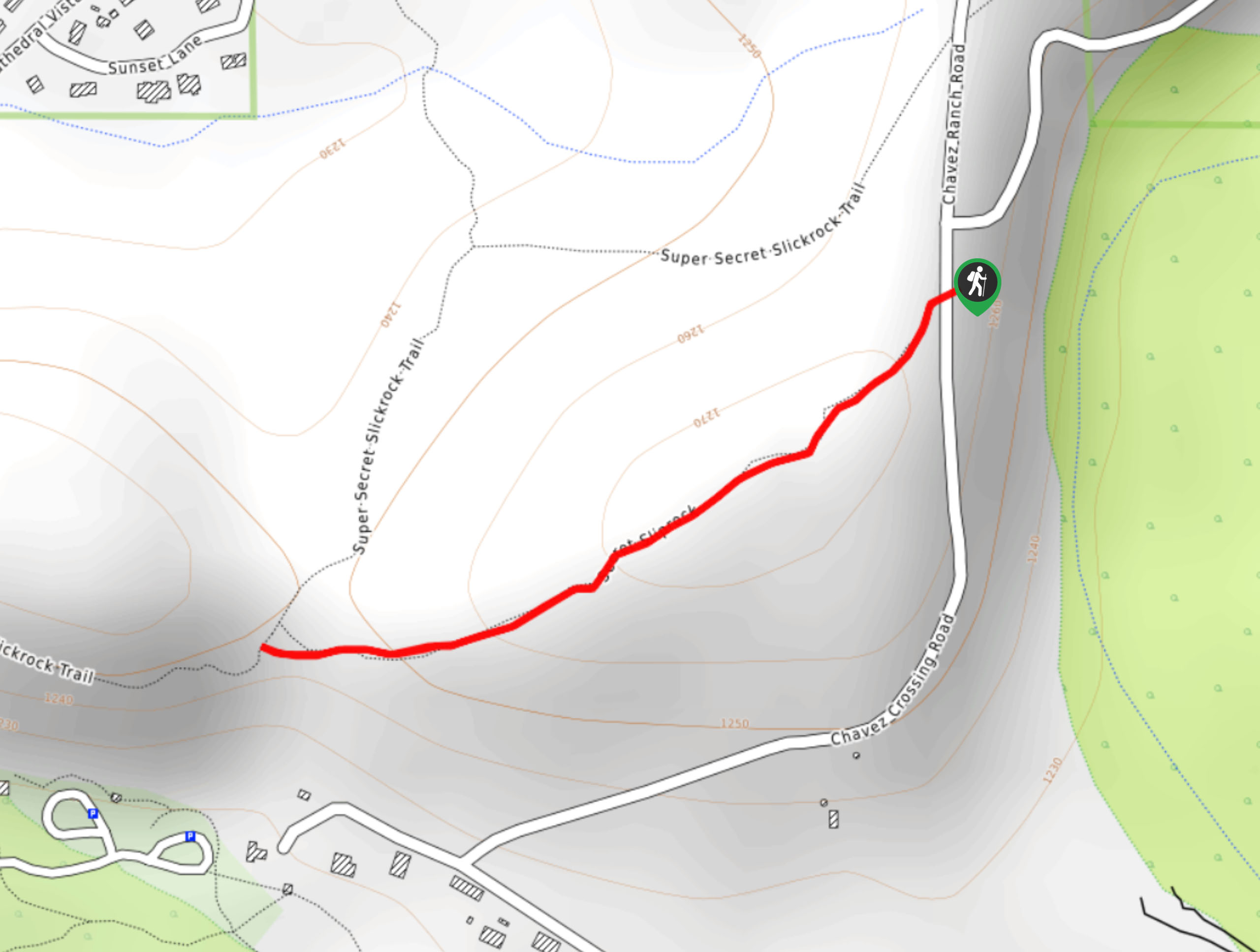 Secret Slick Rock Trail Map