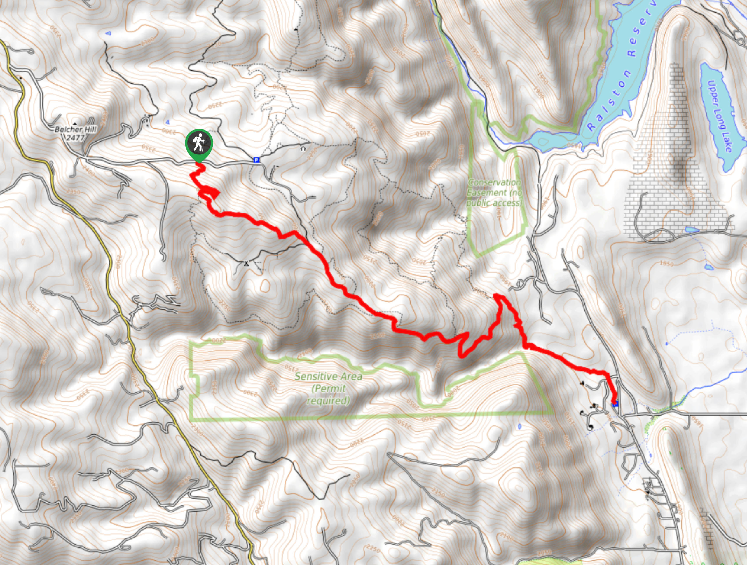 Belcher Hill Trail Map