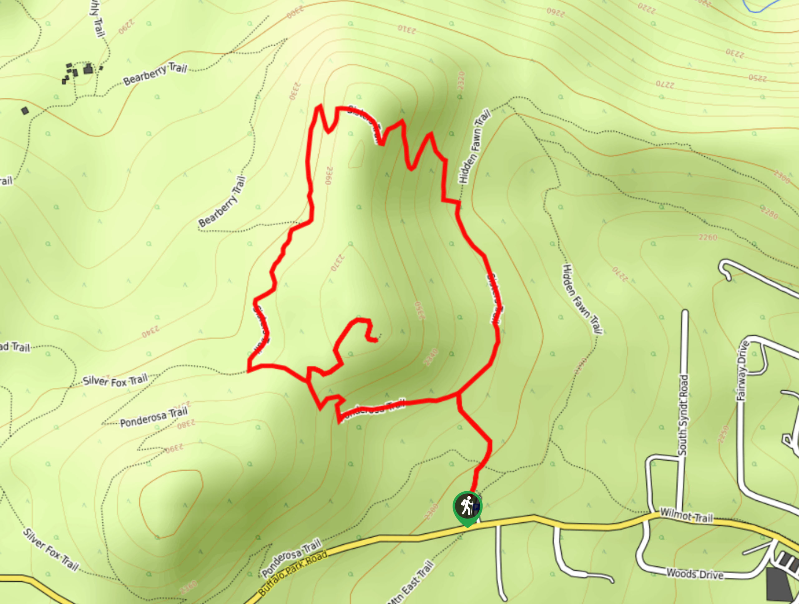Brother’s Lookout and Three Sisters Loop Map