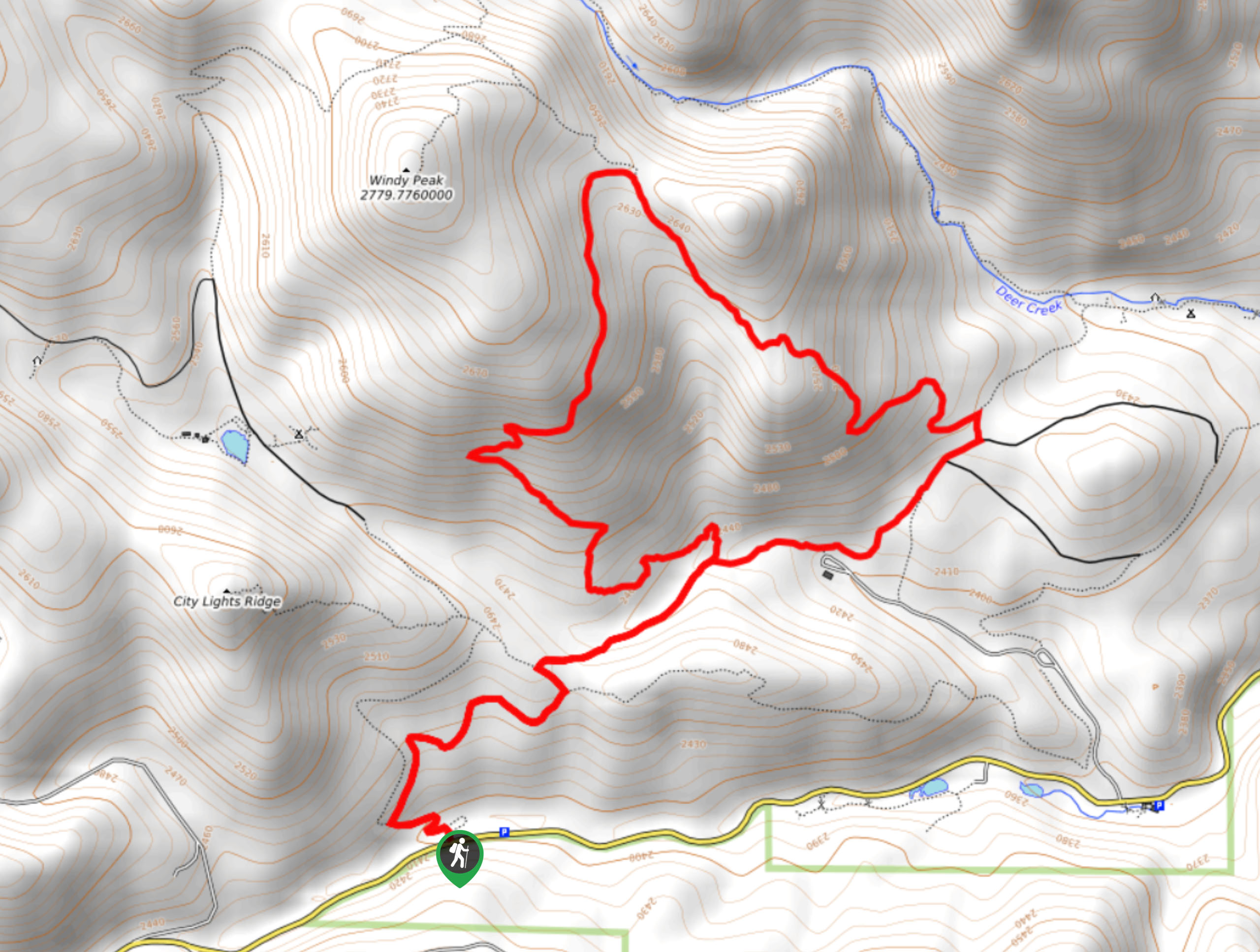 Burro Trail Map