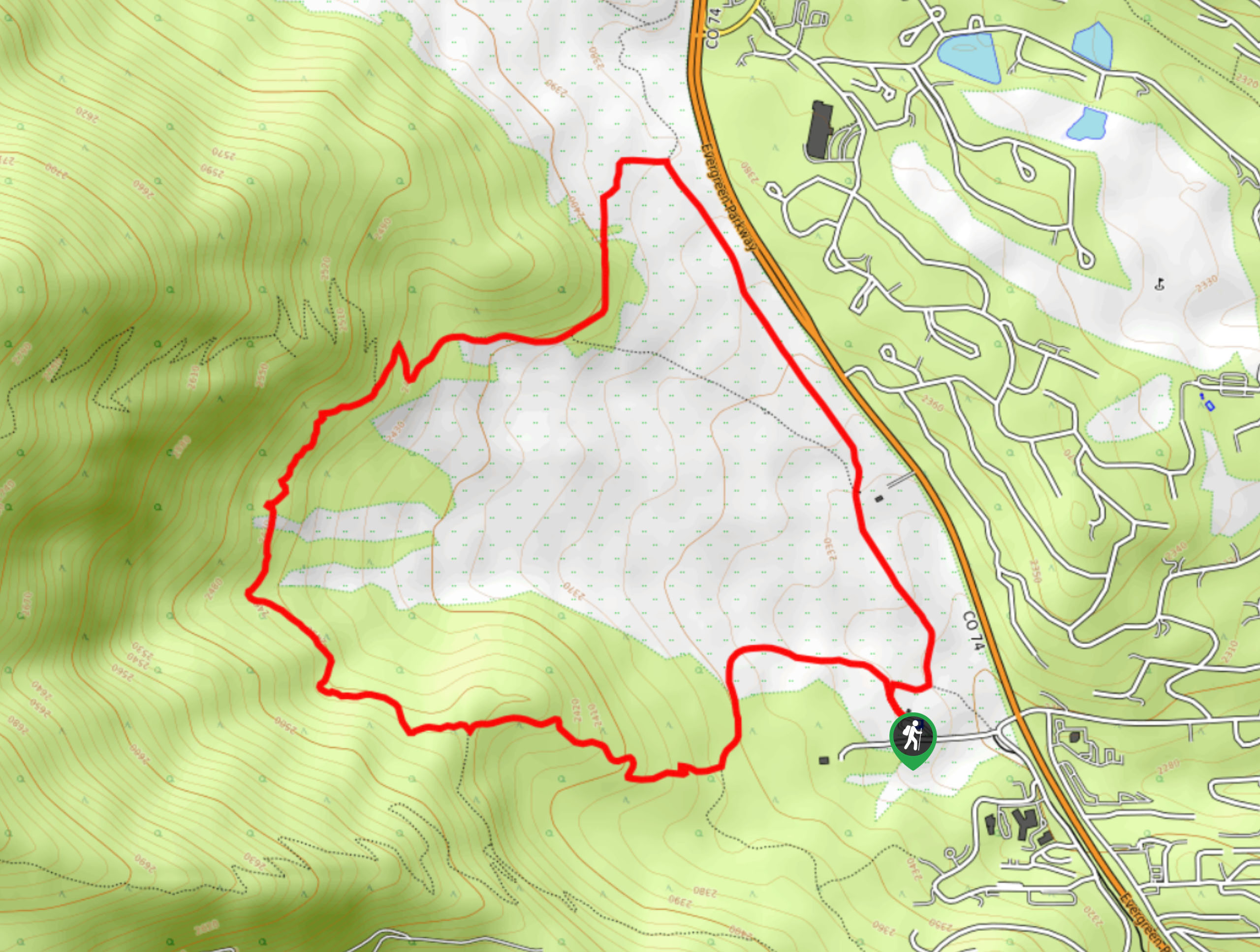 Elk Meadows Loop Trail Map