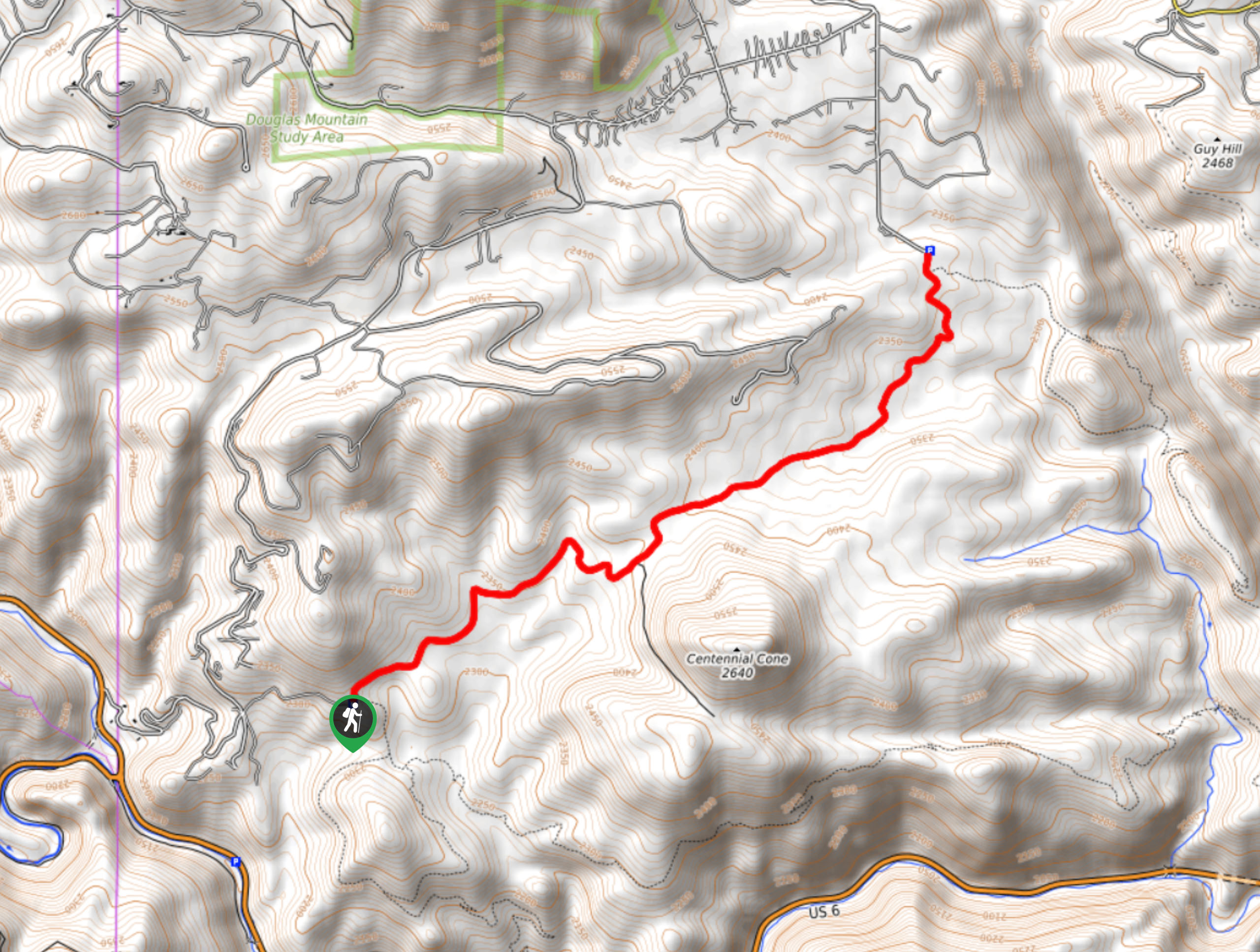 Elk Range Trail Map