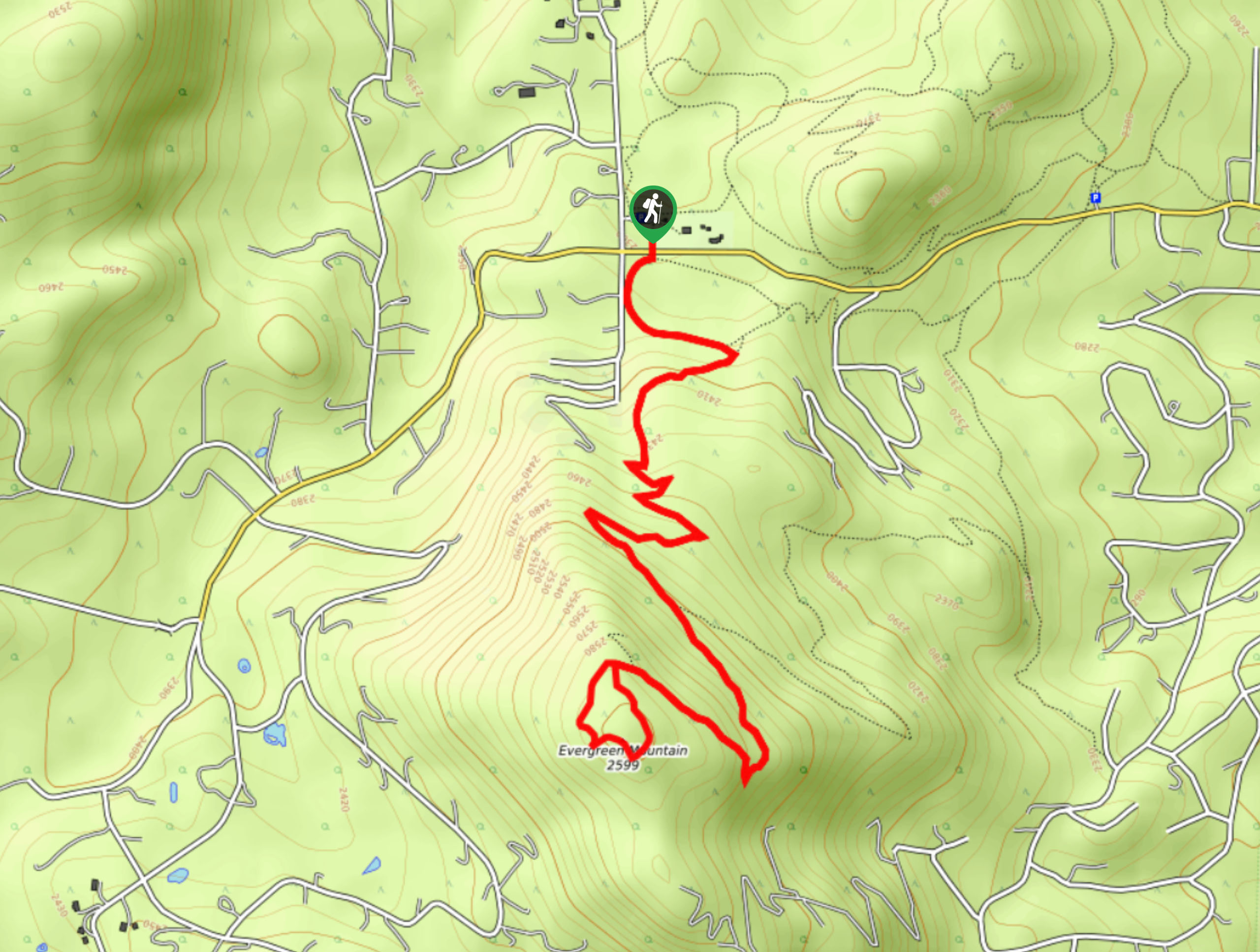 Evergreen Mountain Trail Evergreen Mountain Trail Map