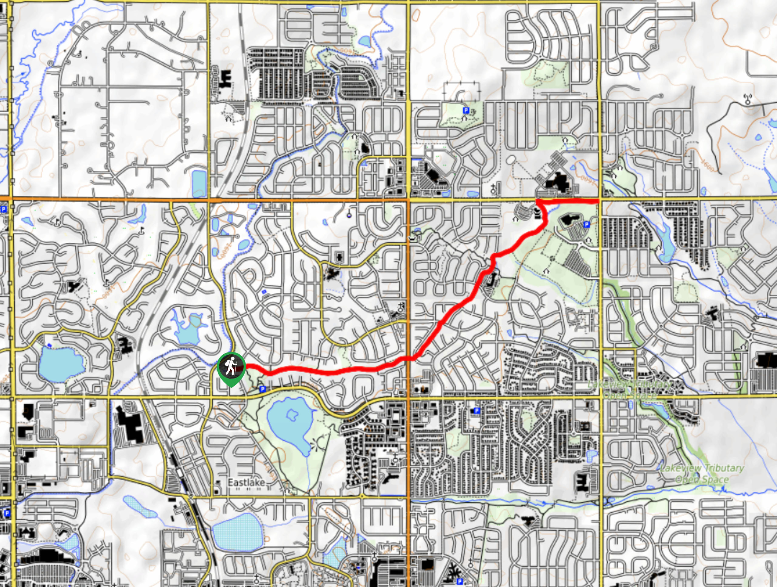 Lee Lateral Ditch Trail Map