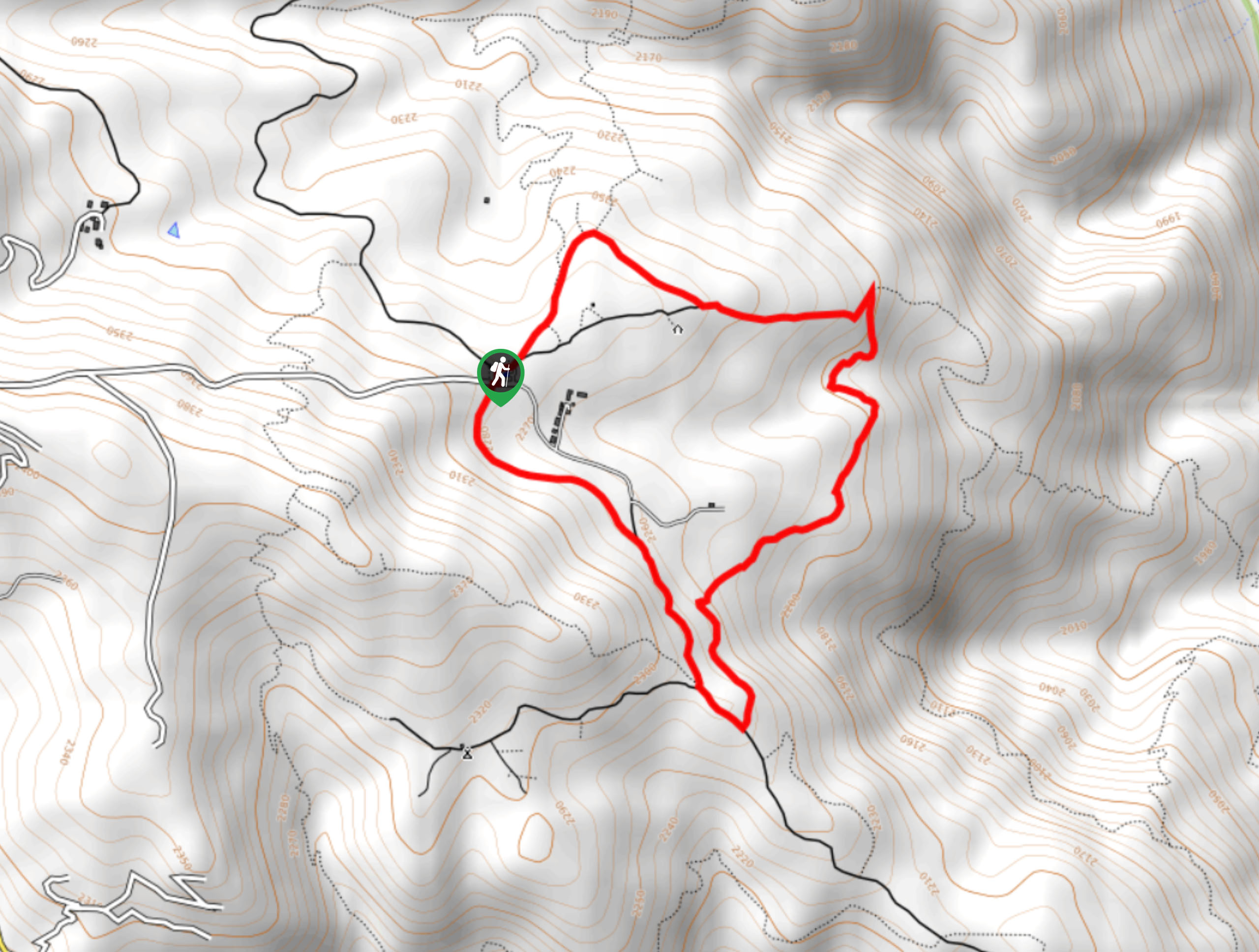 Maverick and Sawmill Hike Map