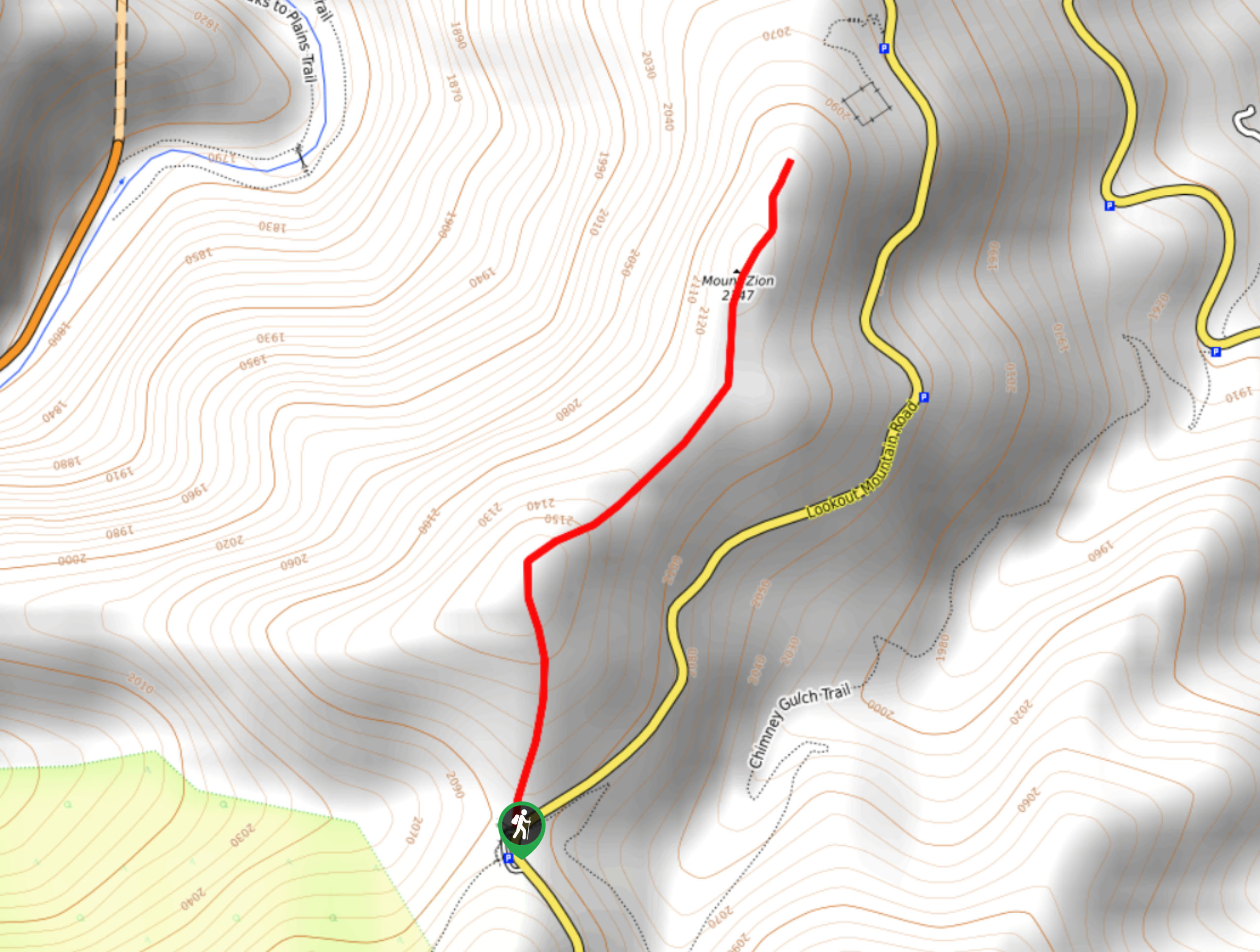 Mount Zion Trail Map