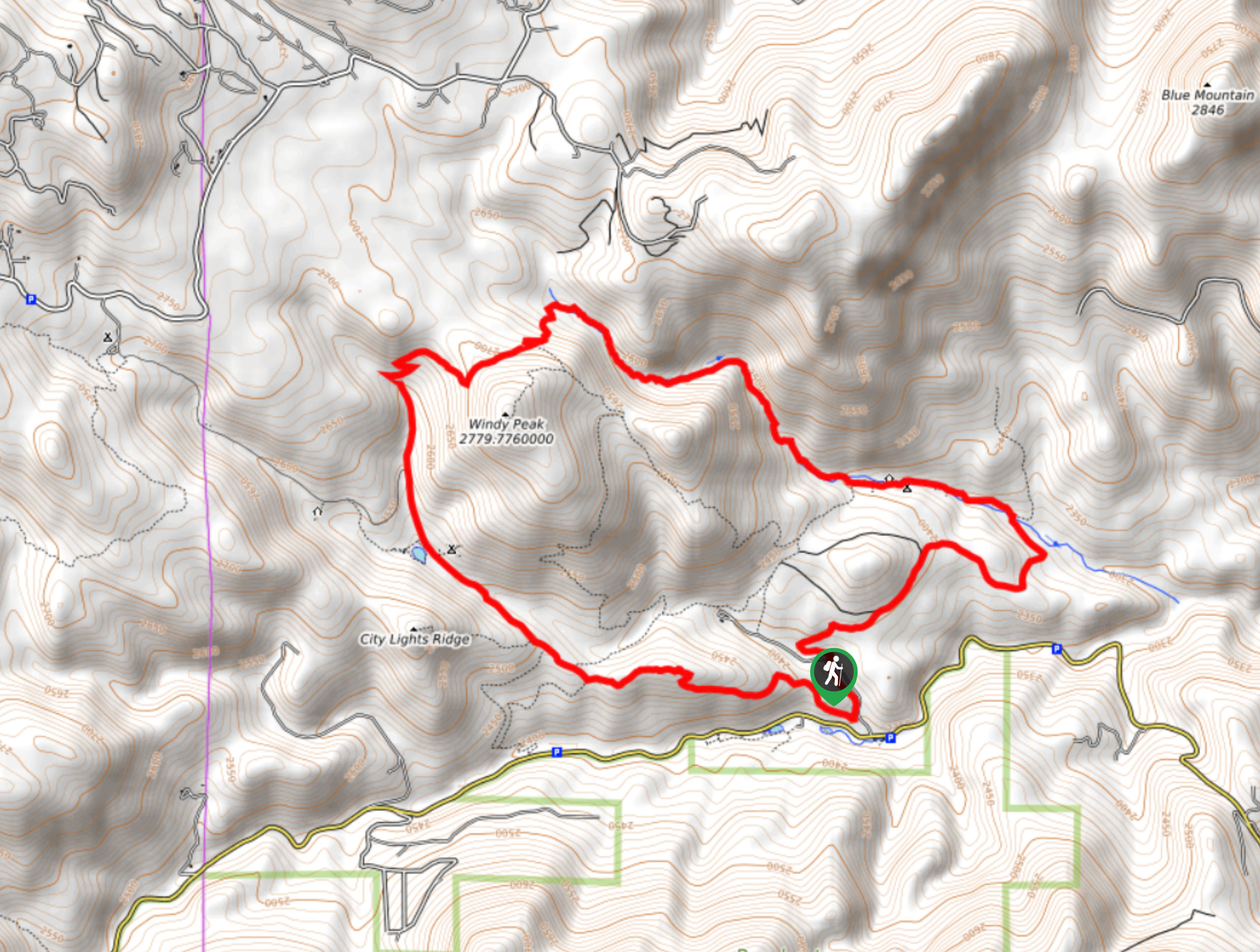 Mountain Lion Trail Map