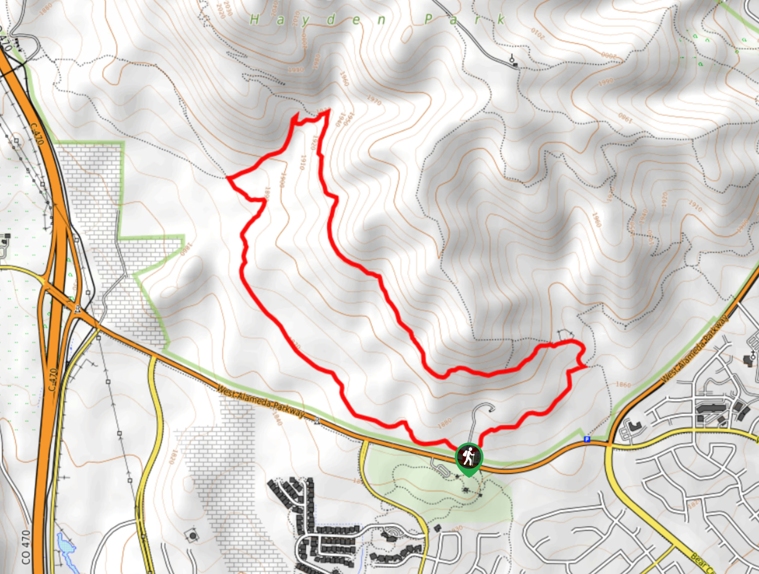 Rooney Valley Hike Map