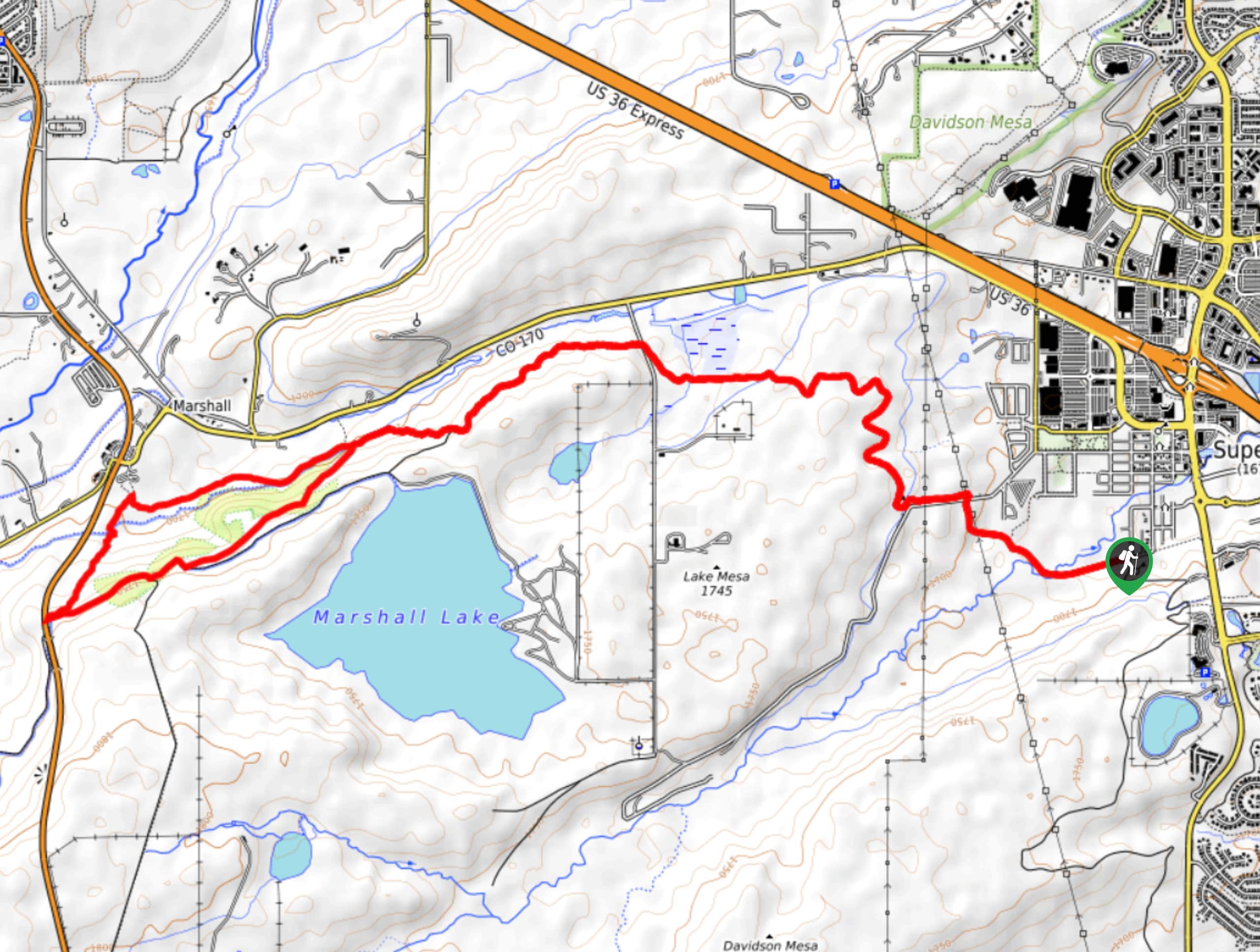 Singletree and Mayhoffer Trail Map