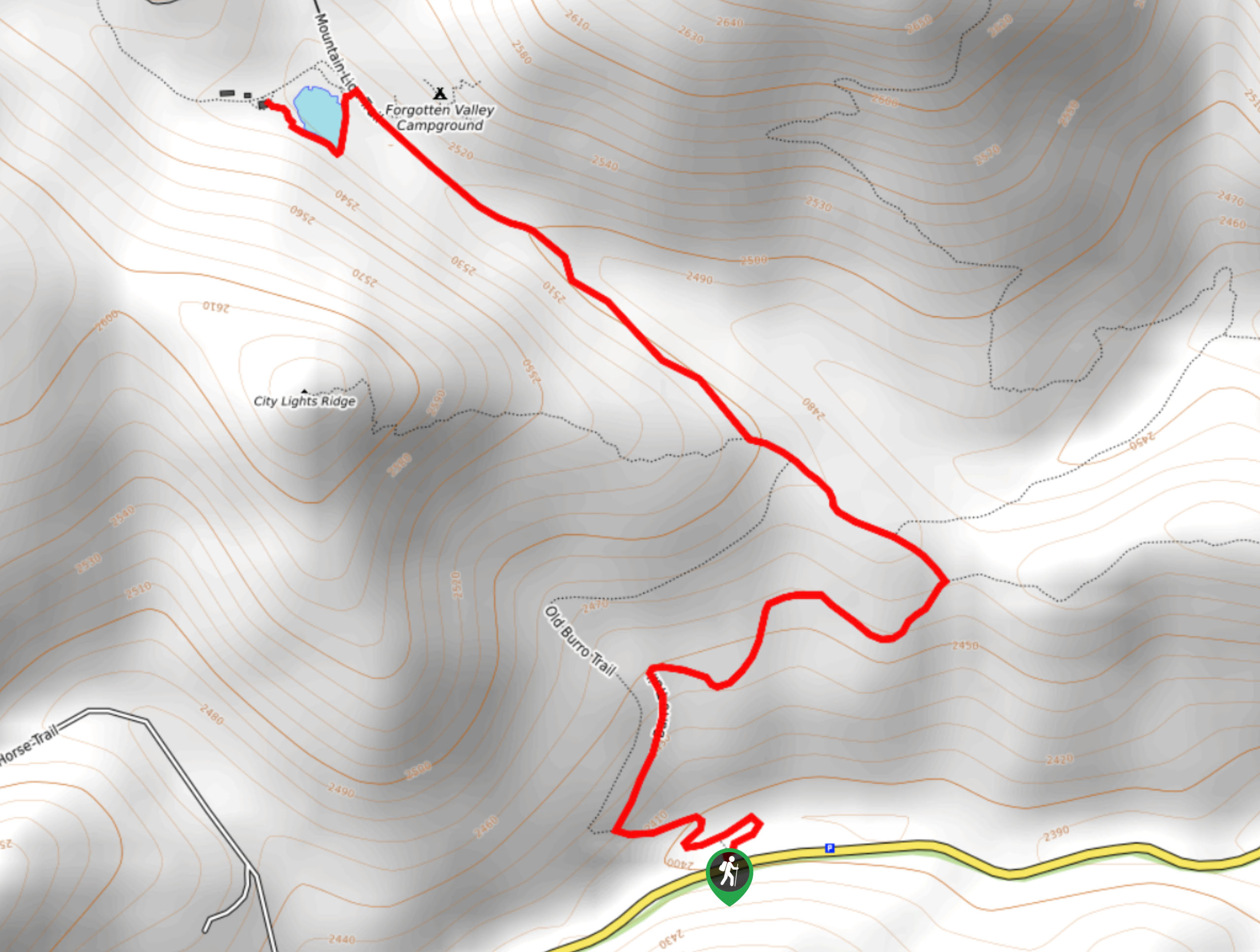 Tallman Ranch Hike Map