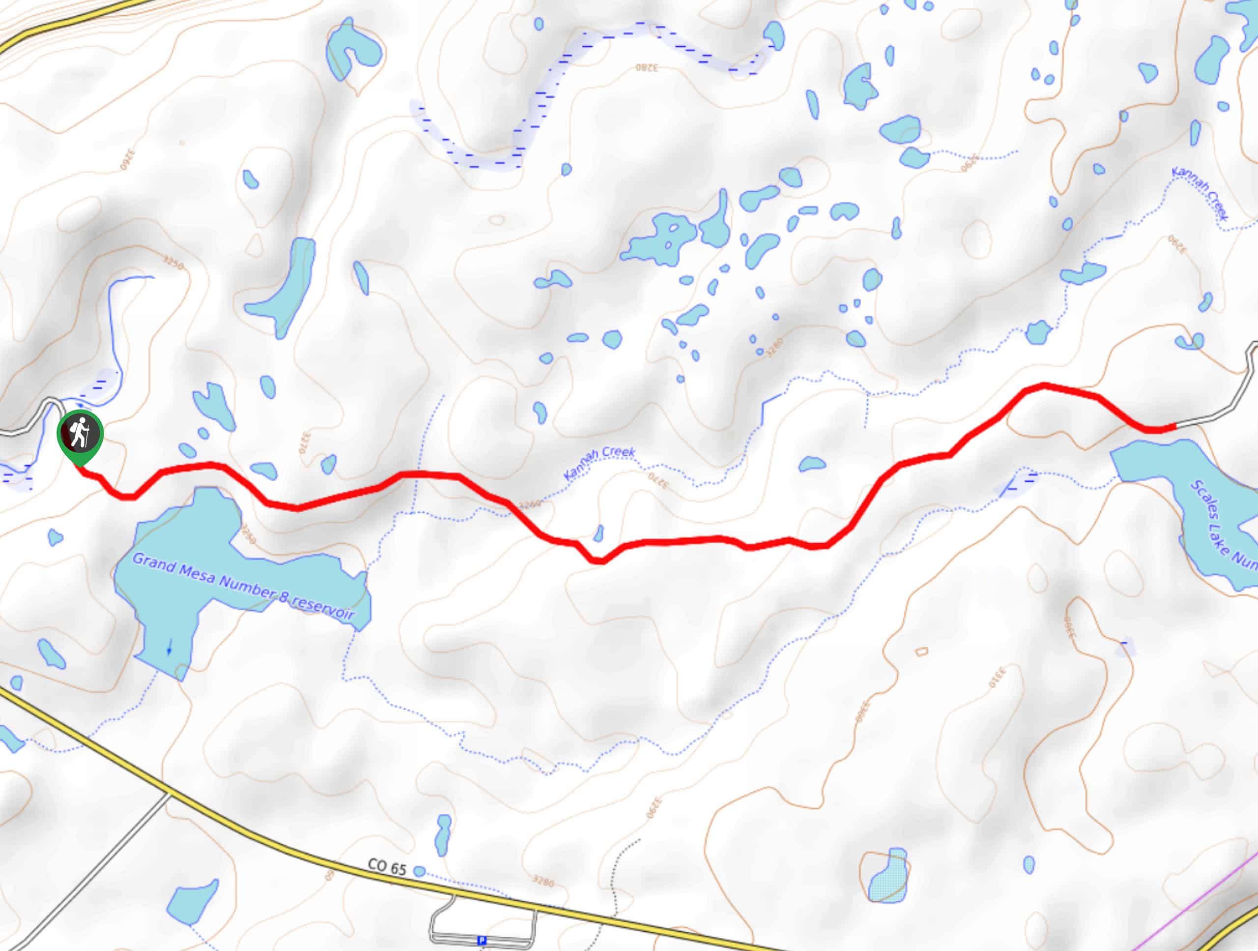 Scales Lake Hike Map