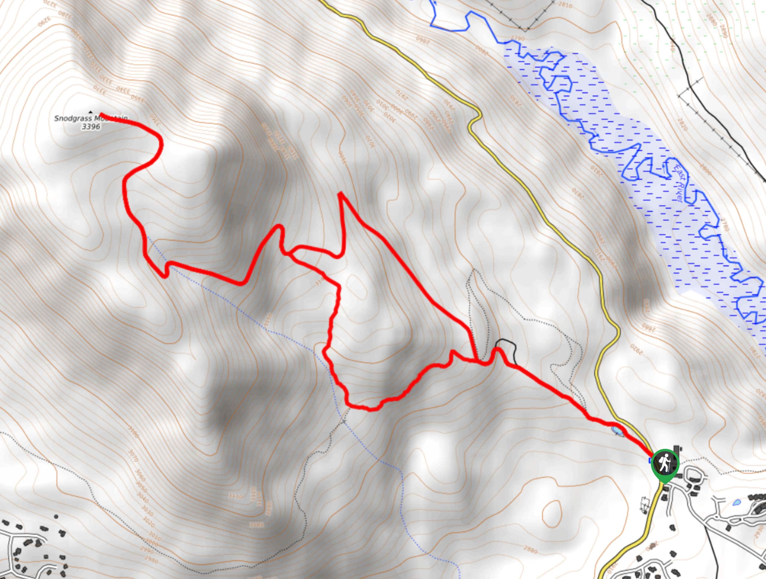 Snodgrass Mountain Trail Map