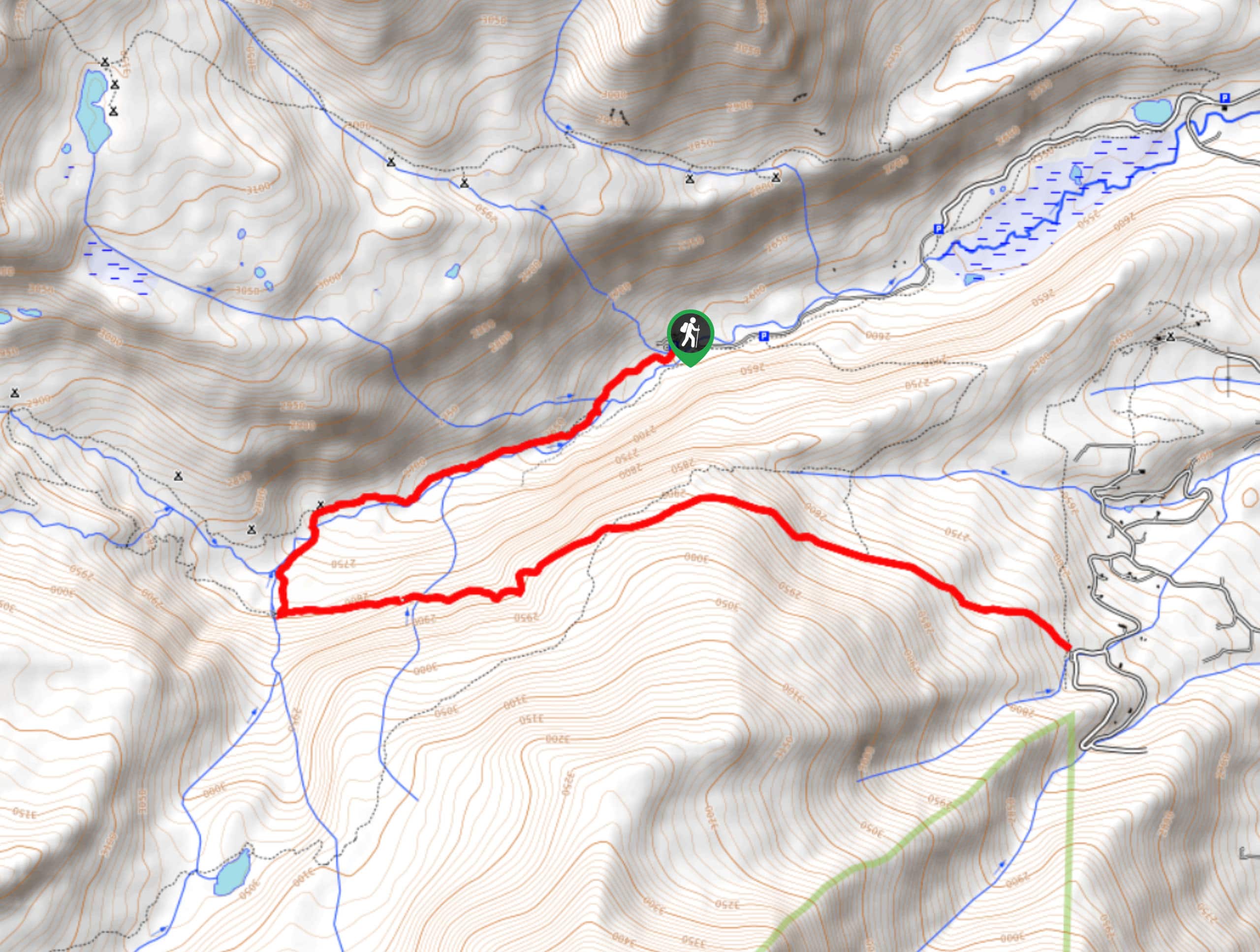 Allenspark Trail via Wild Basin Trailhead map
