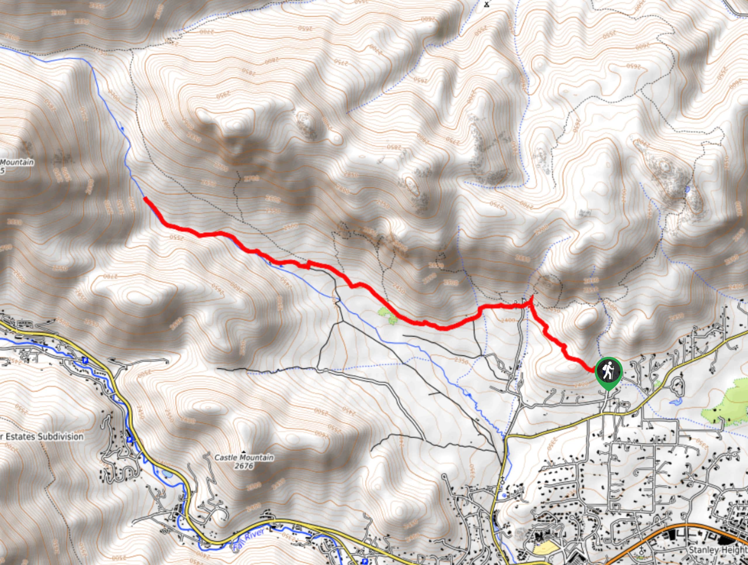MacGregor Falls Hike Map
