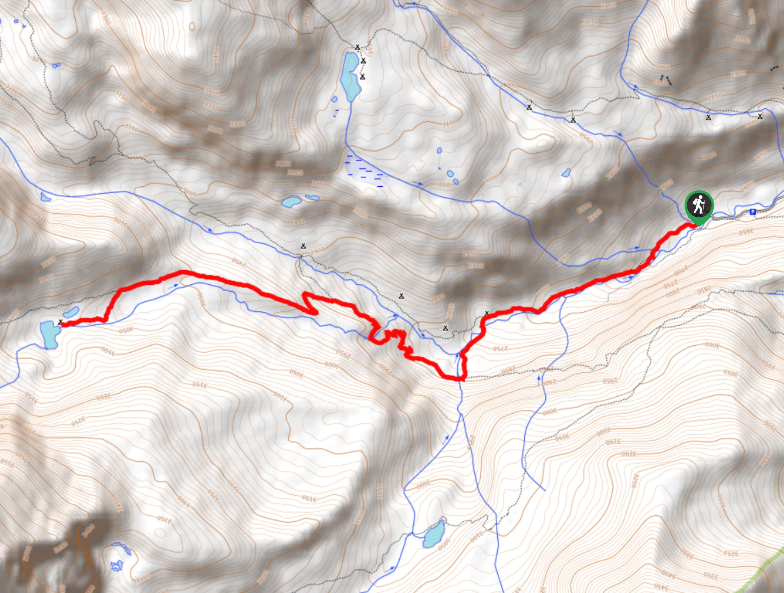Lake Ouzel Trail Map