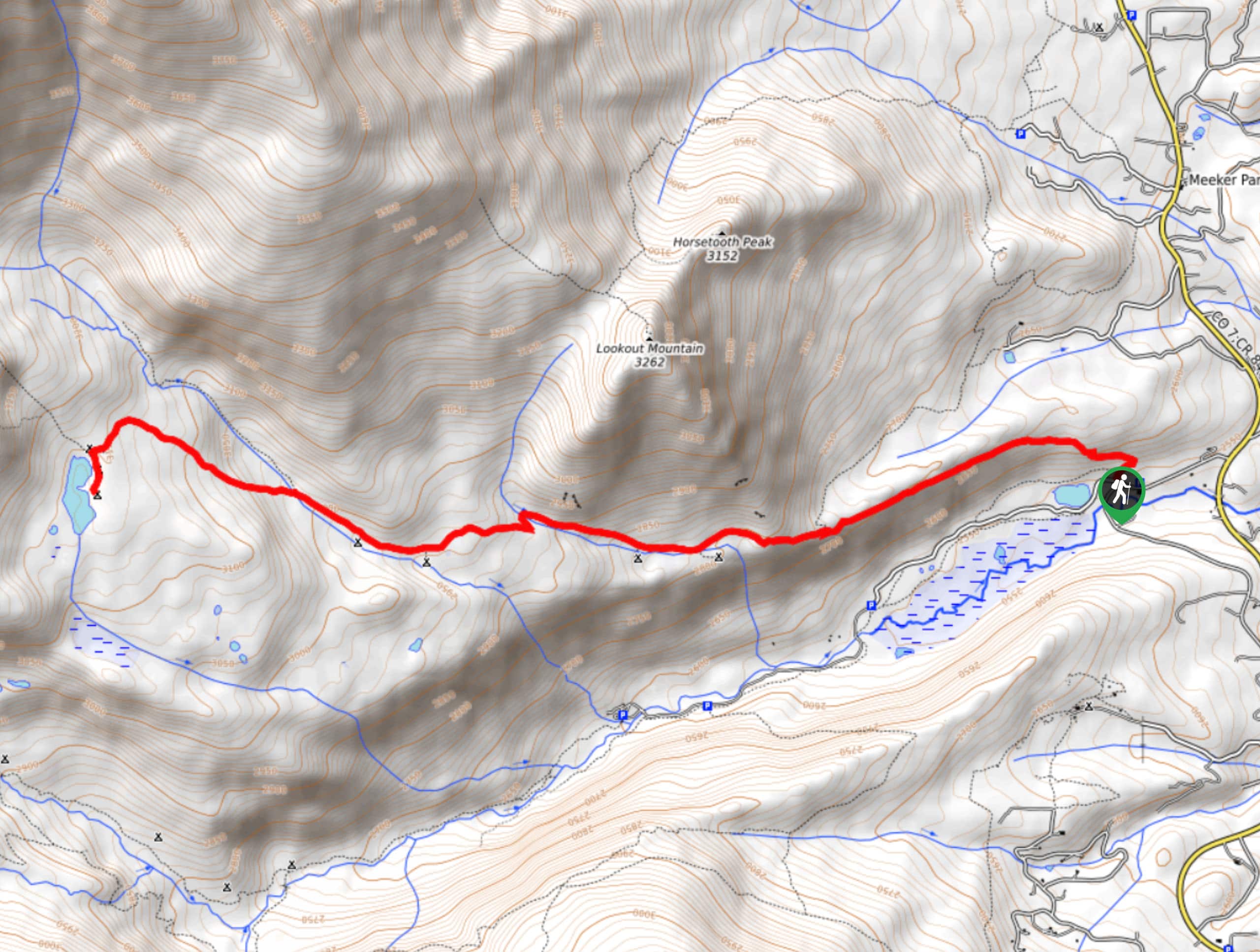 Sandbeach Lake Trail Map