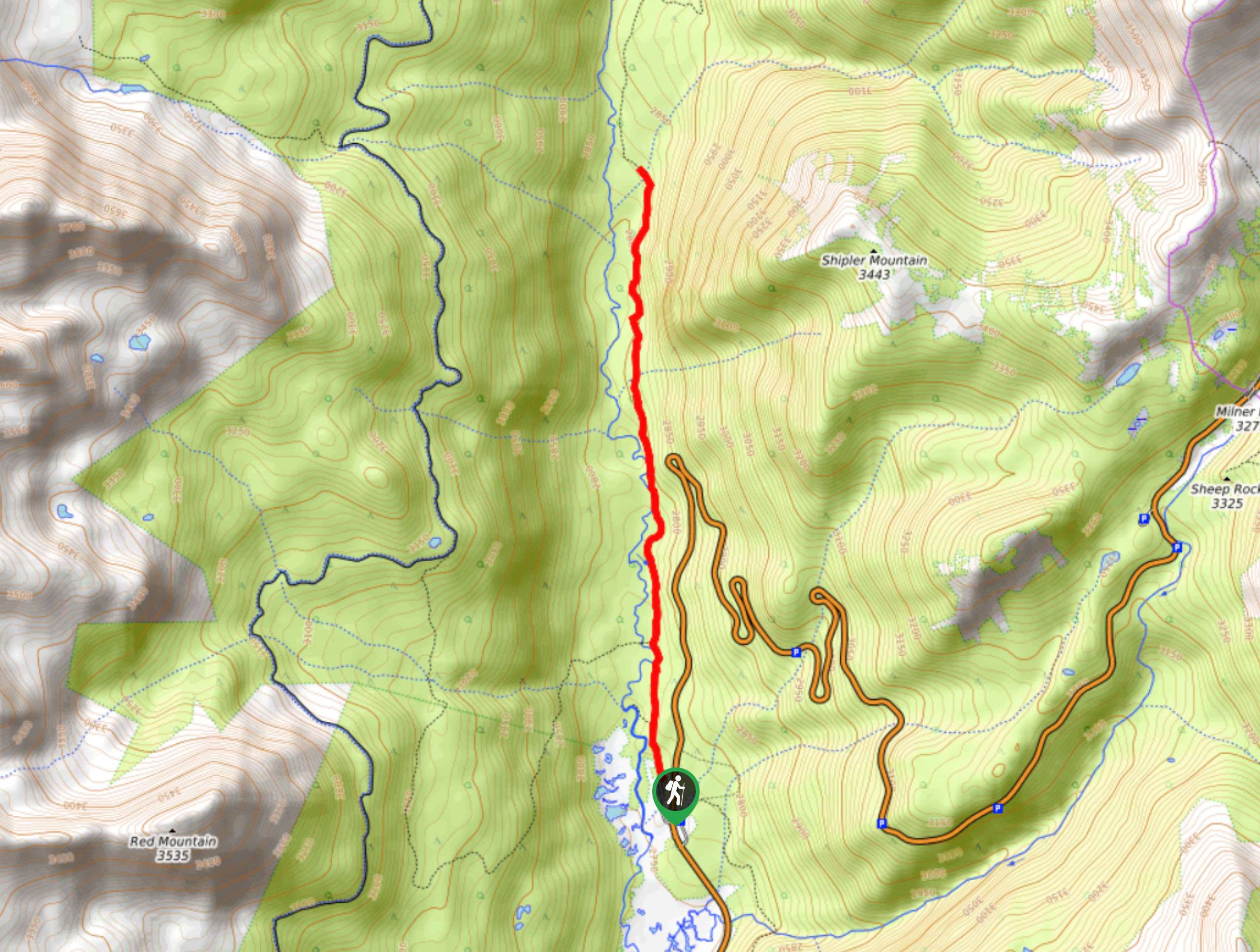 Shipler Cabin Trail Map