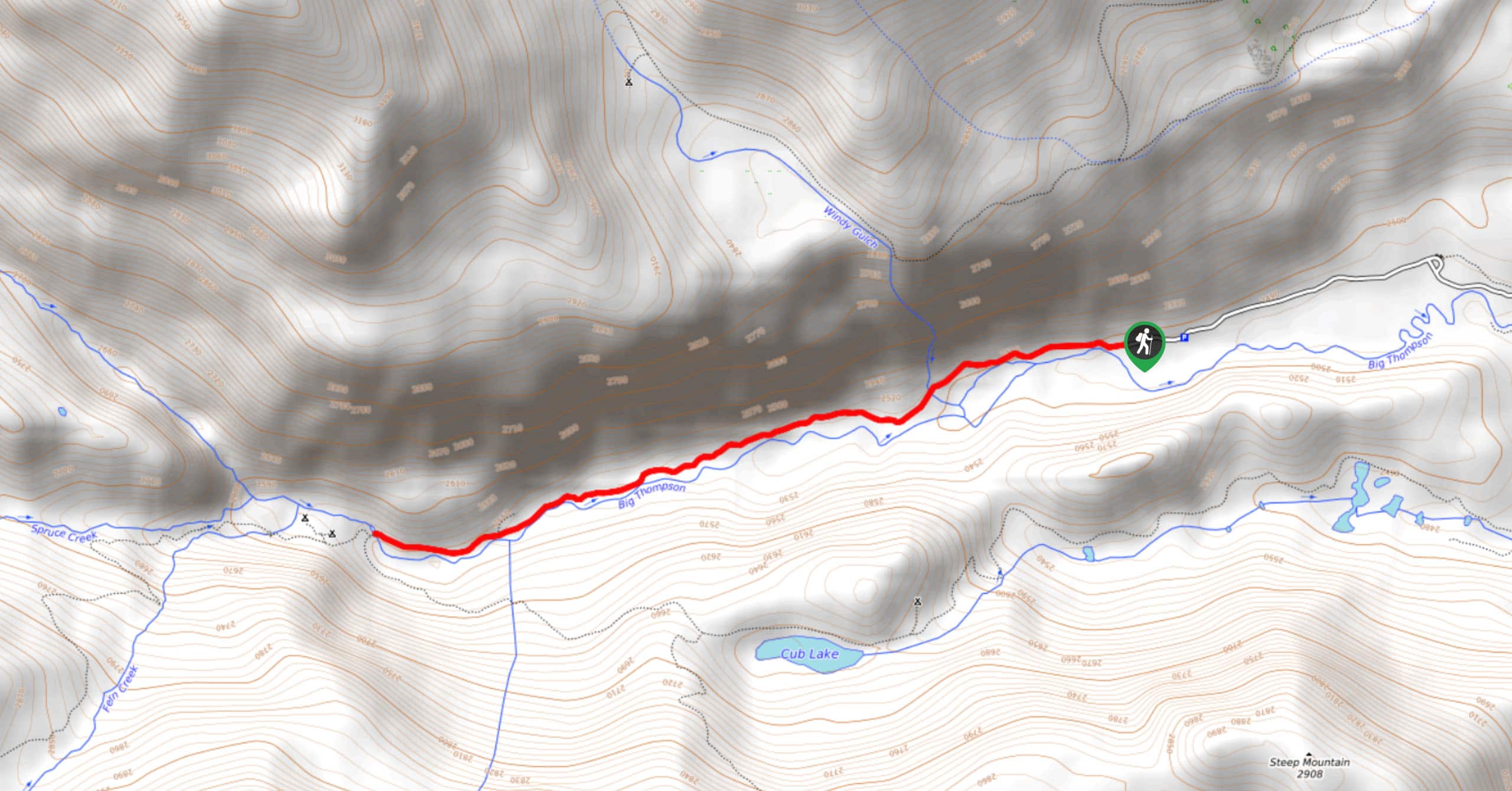 The Pool Hike Map