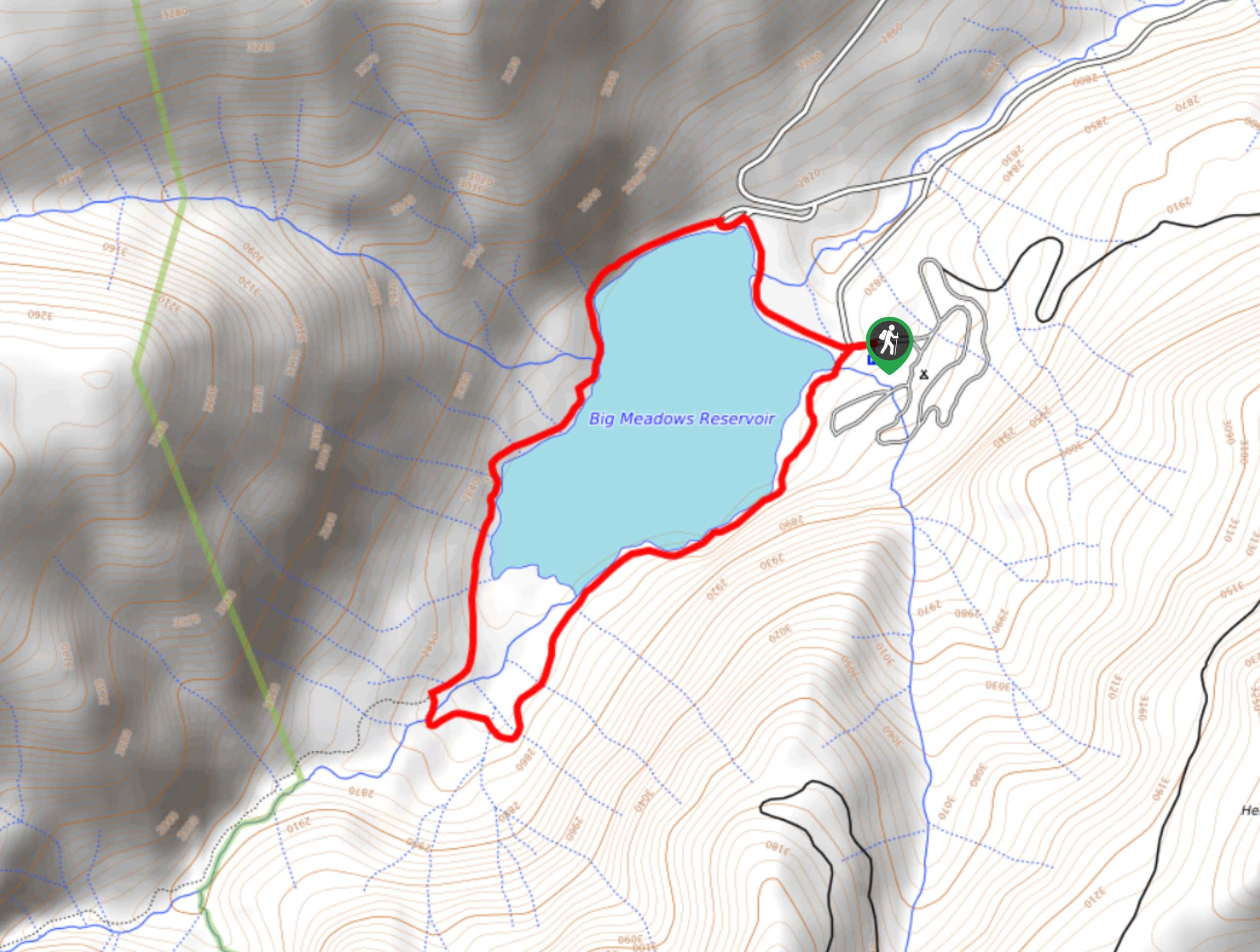 Big Meadows Reservoir Trail Map