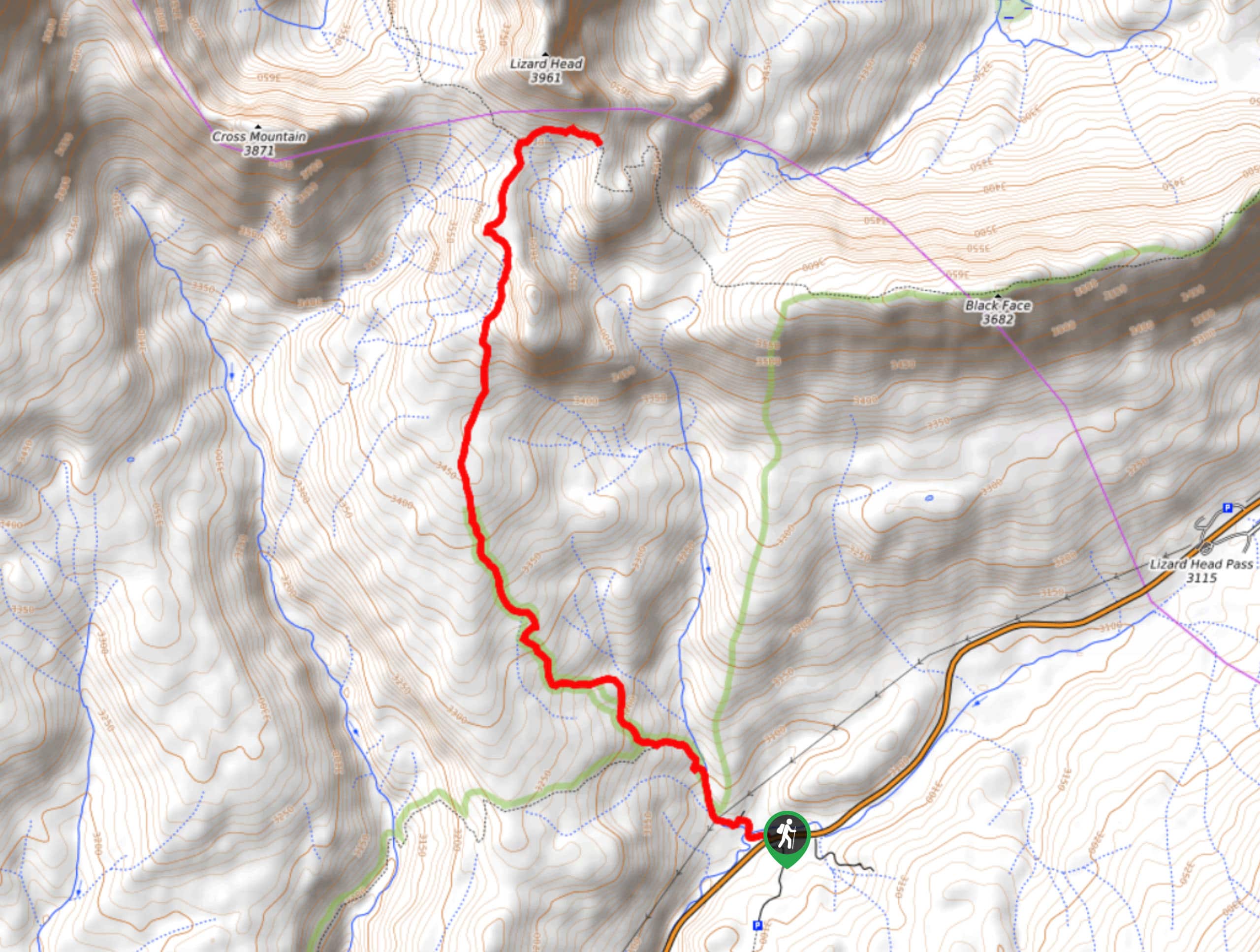 Cross Mountain Trail Map