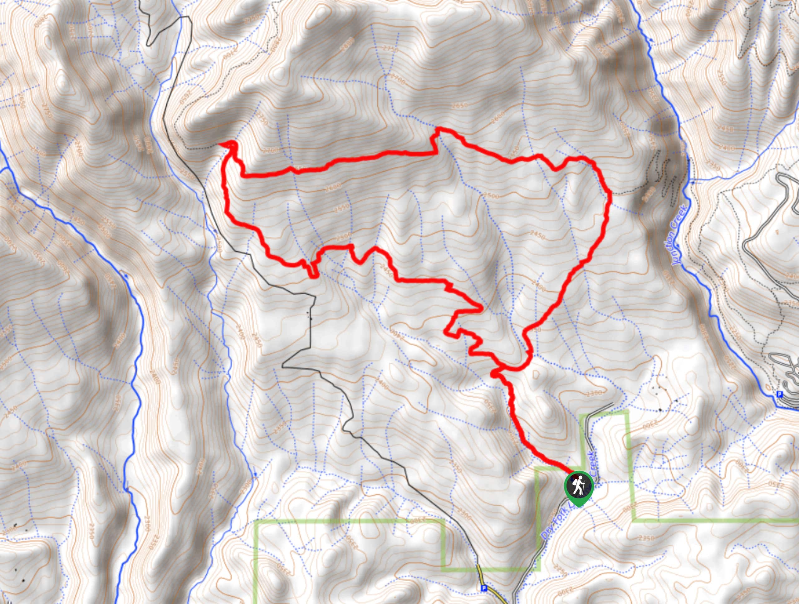 Dry Fork Loop Trail Map