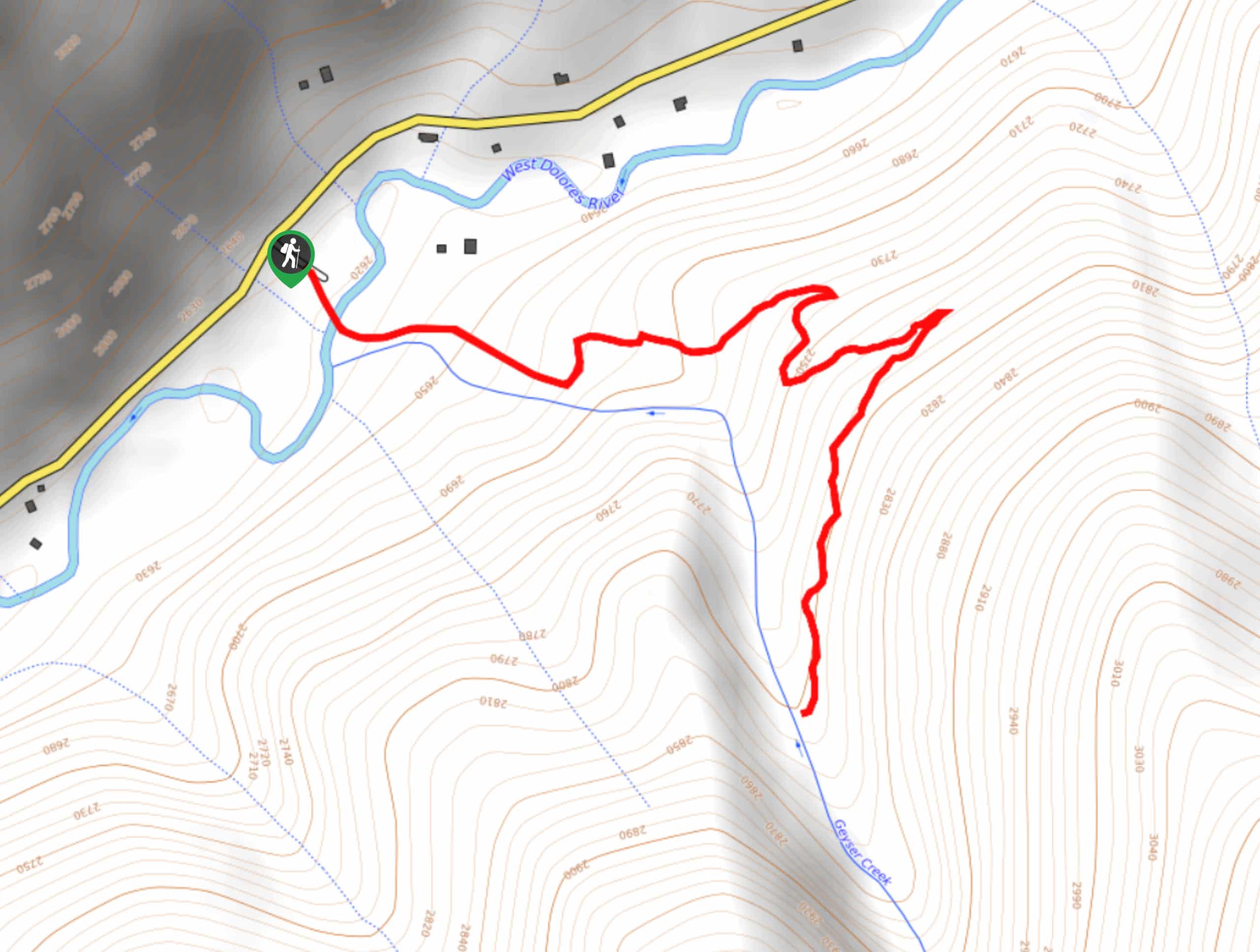 Geyser Trail Map