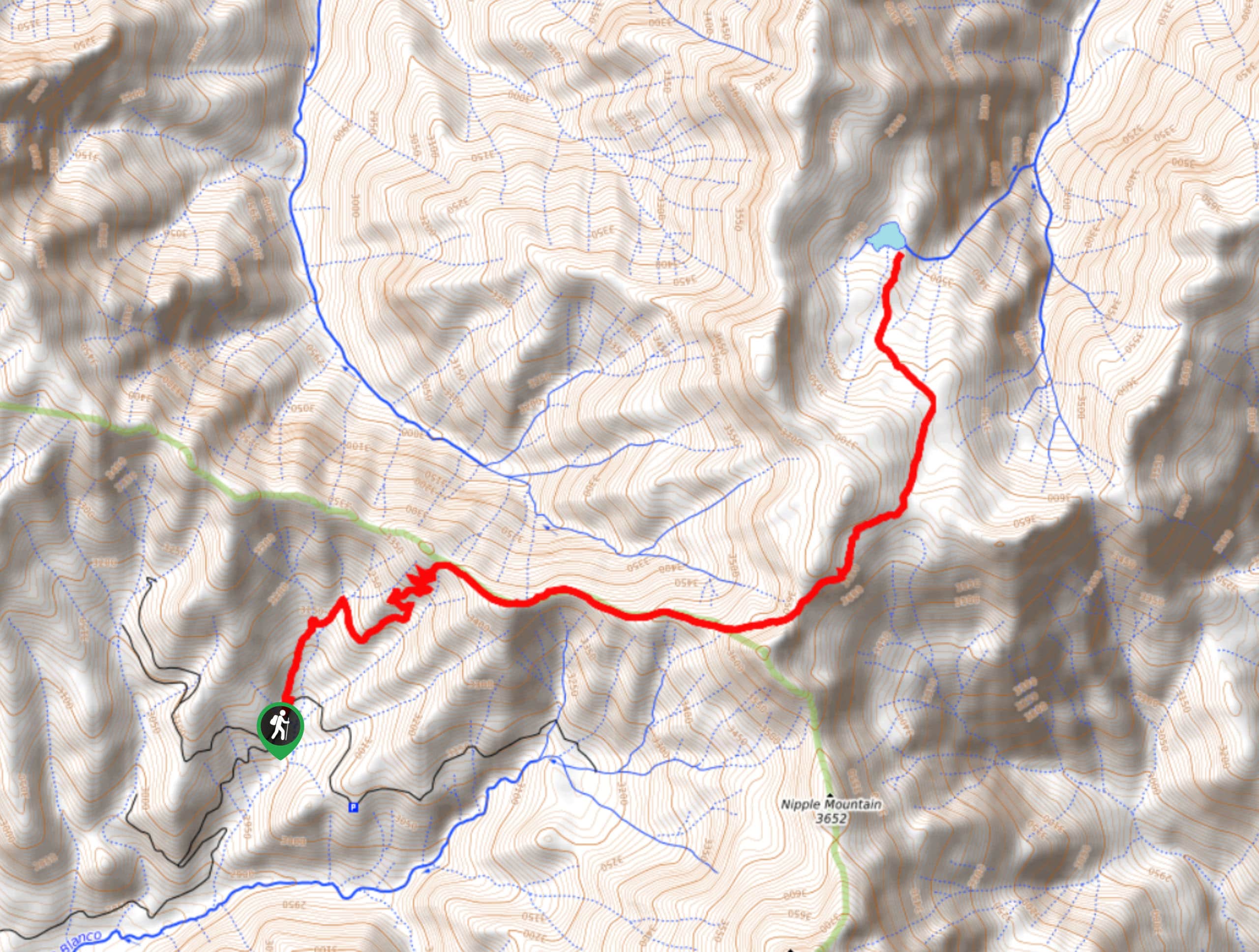 Quartz Lake Trail Map