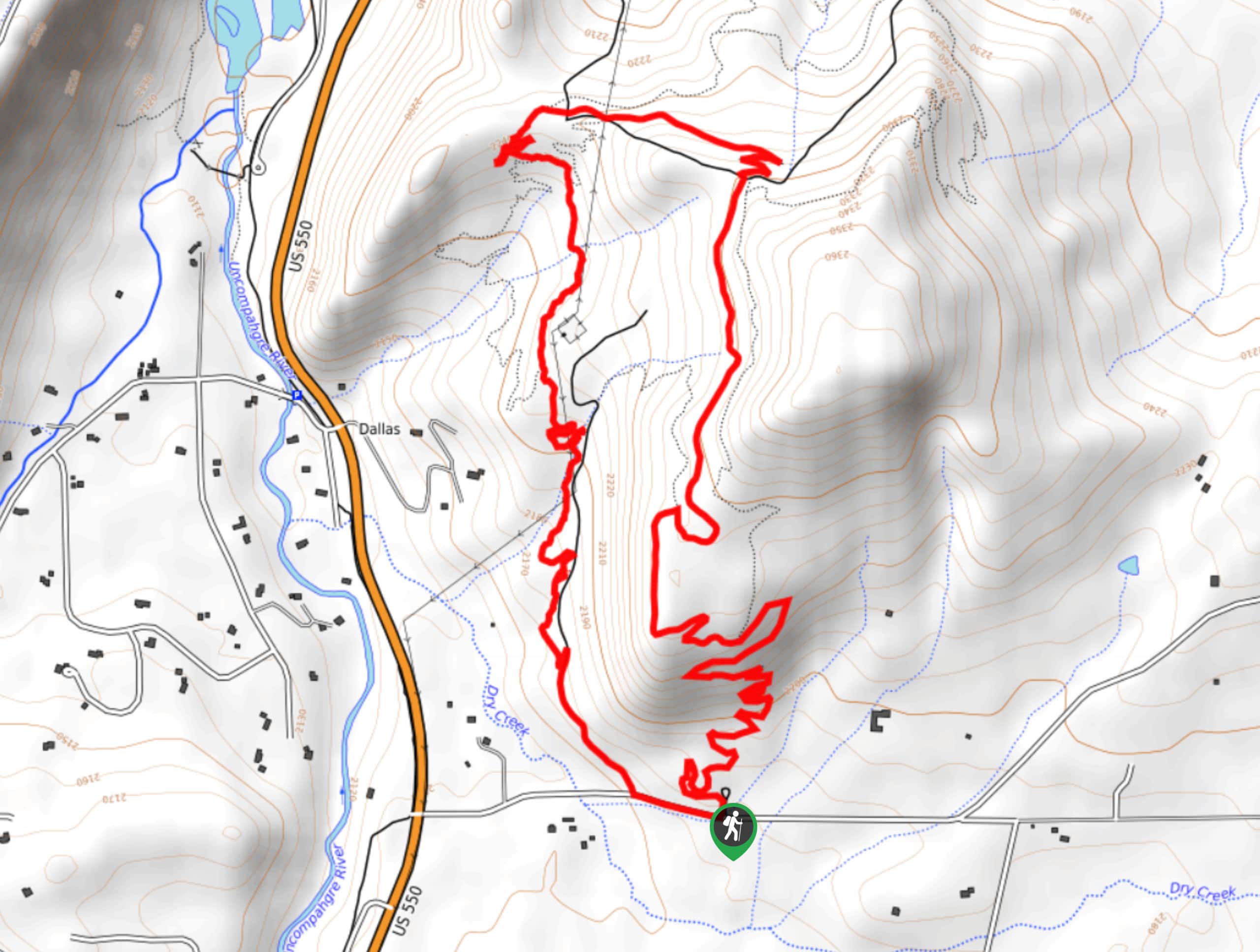 Rattus Maximus, Rat Trap, and Big Cheese Loop Trail Map