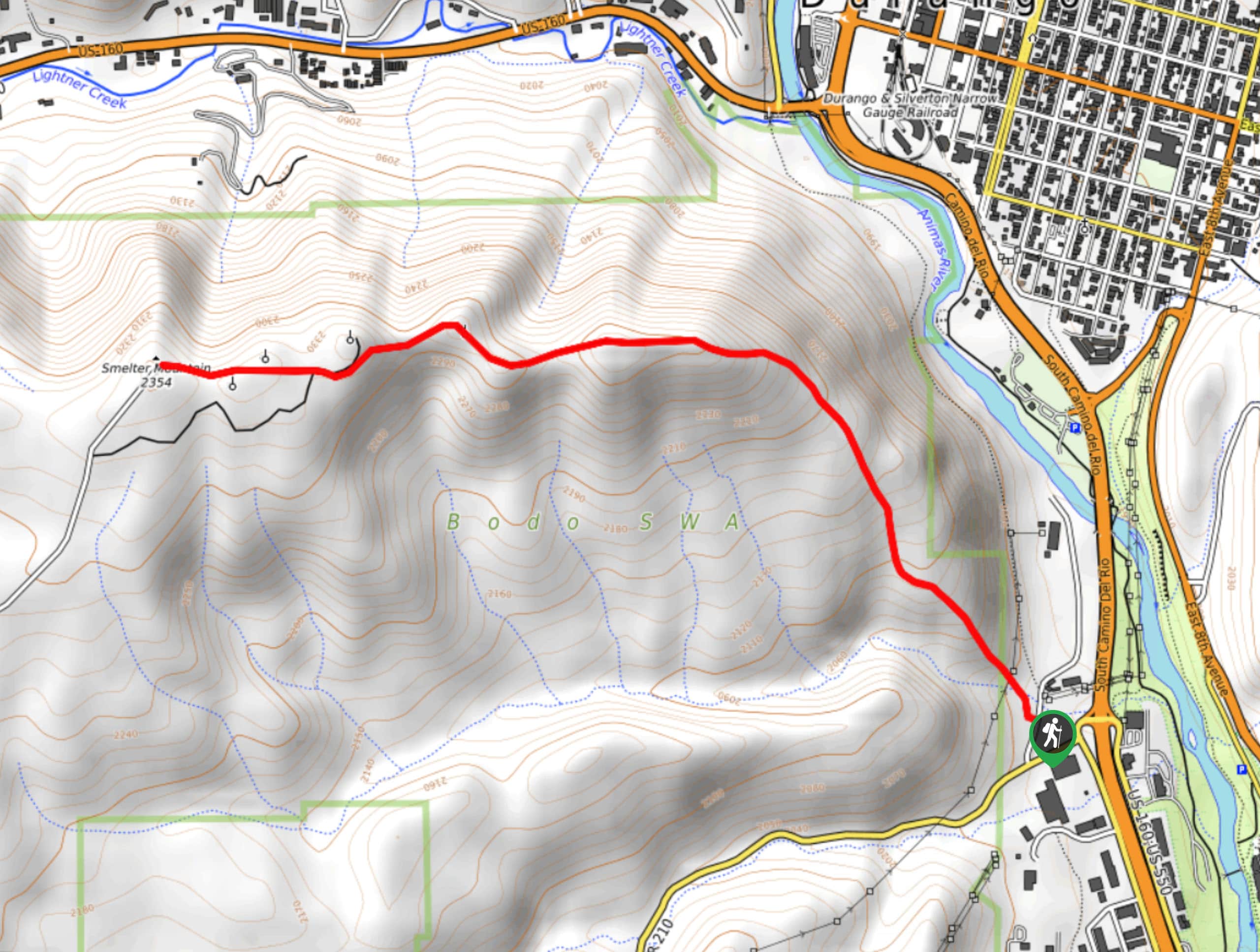 Smelter Mountain Trail Map