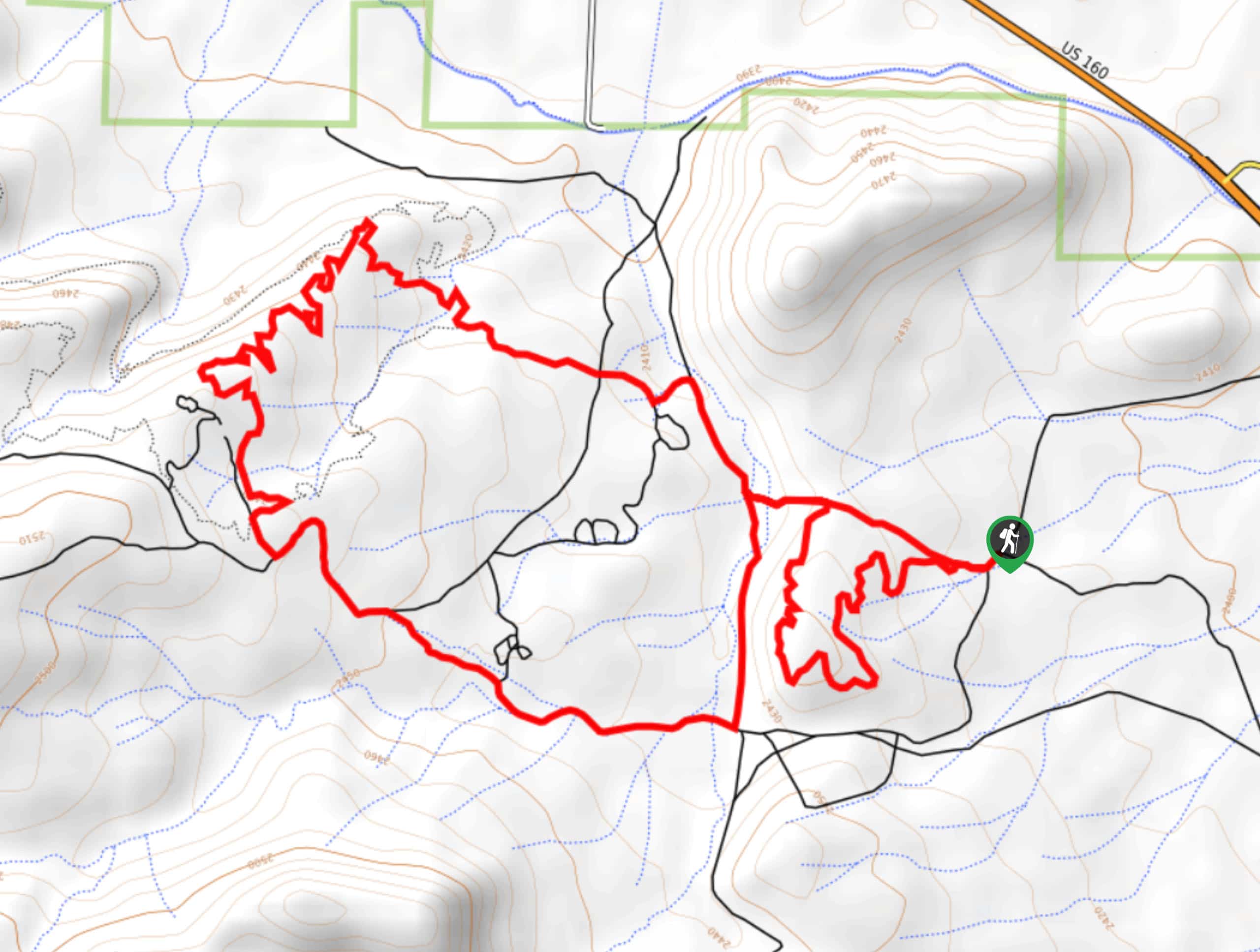 Stone Quarry Loop Hike Map