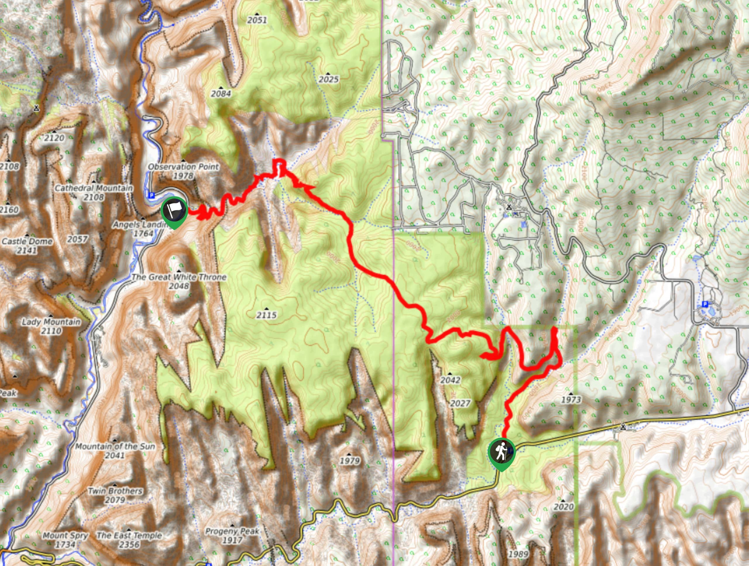 East Rim Trail Map