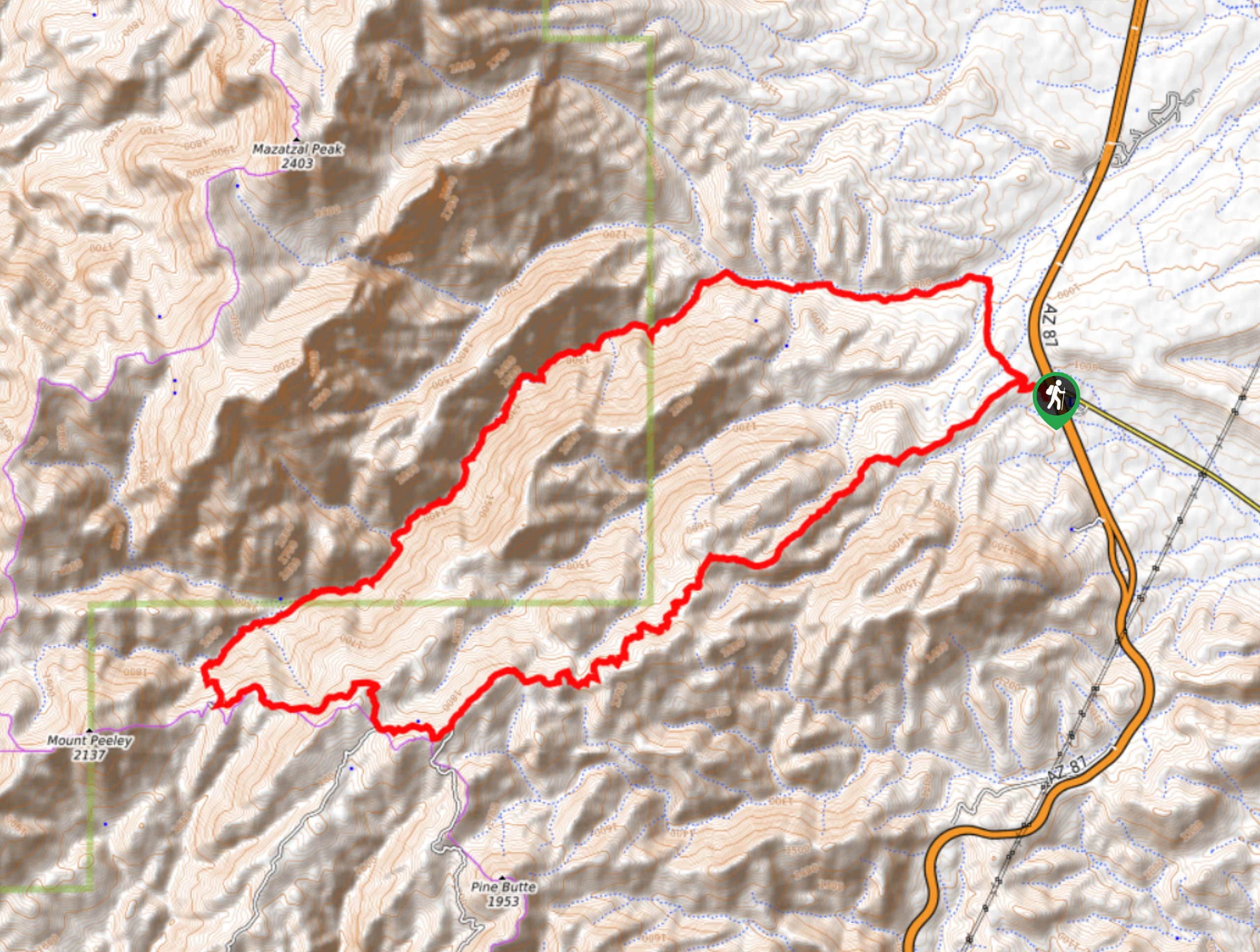 Deer Creek Loop Trail Map