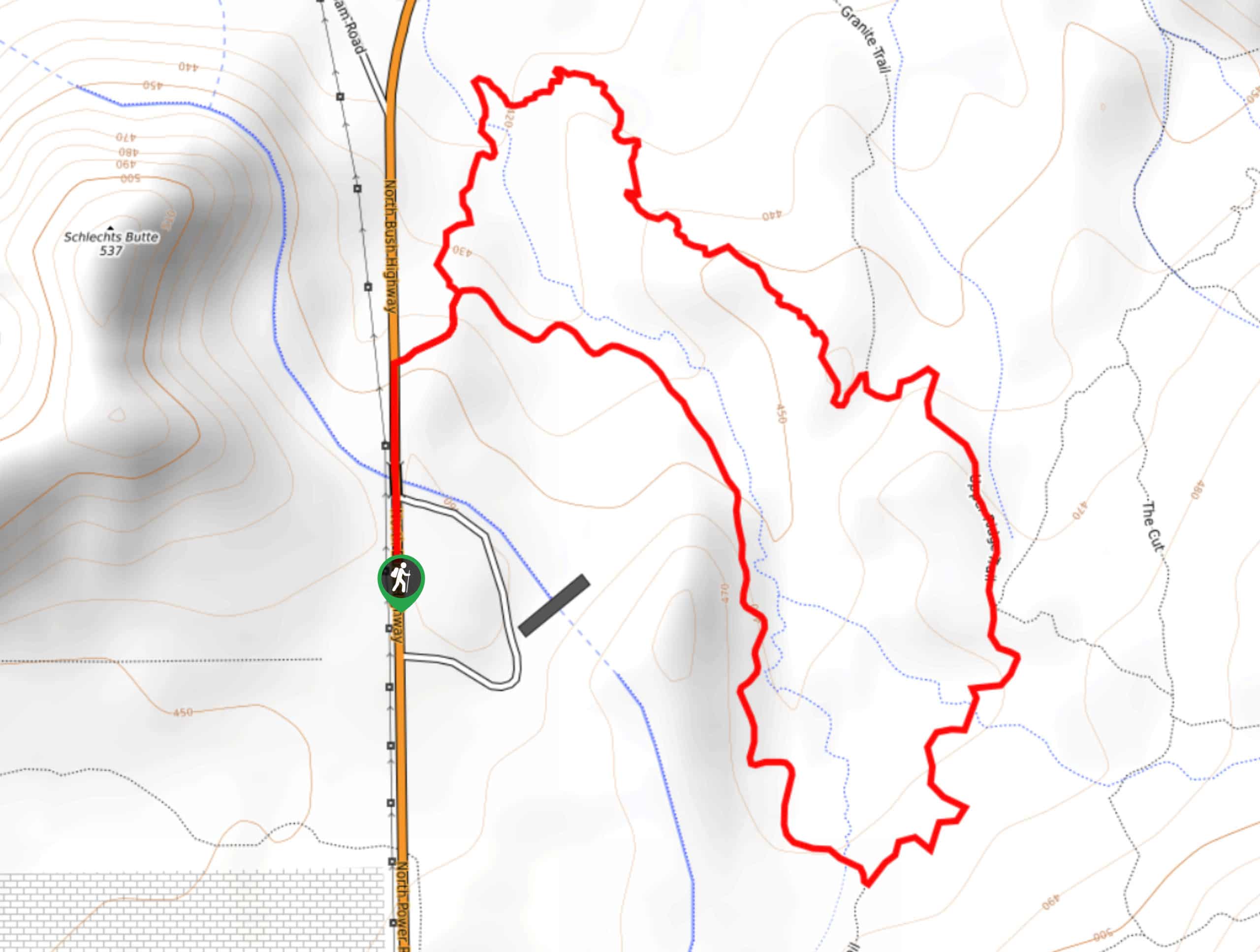 Hawes Ridge Loop Map