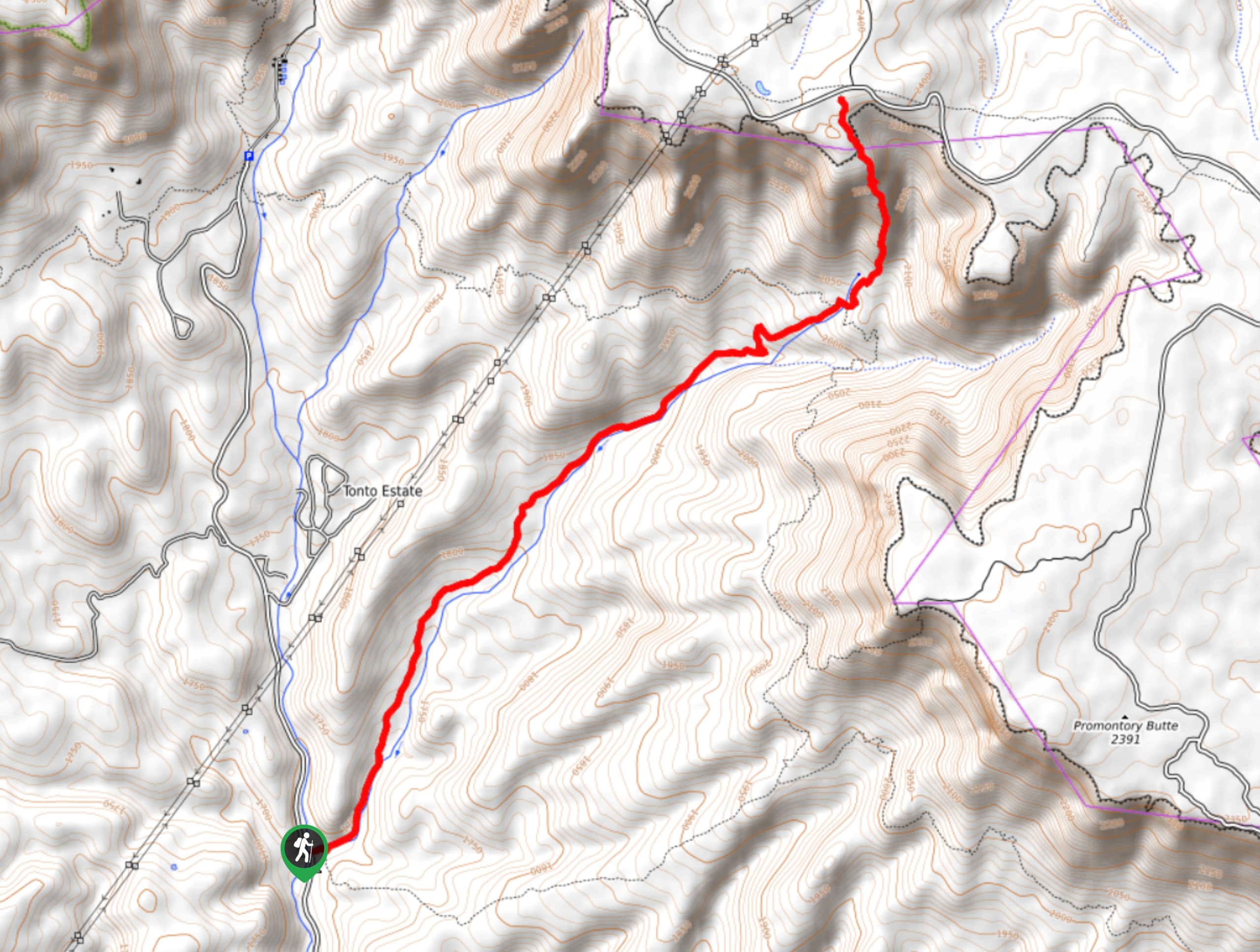 Horton Creek Trail Map