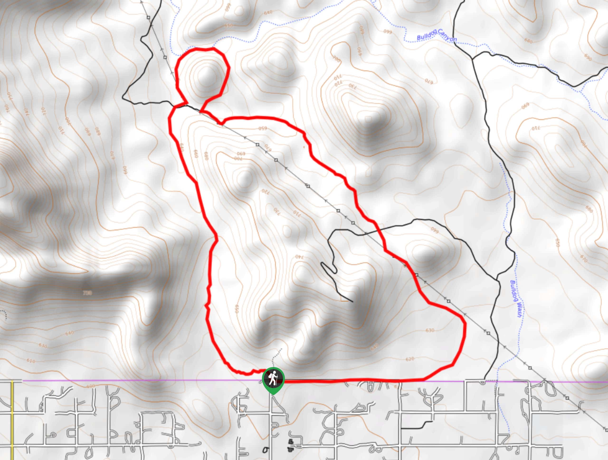Phon D Sutton Peak Loop Map