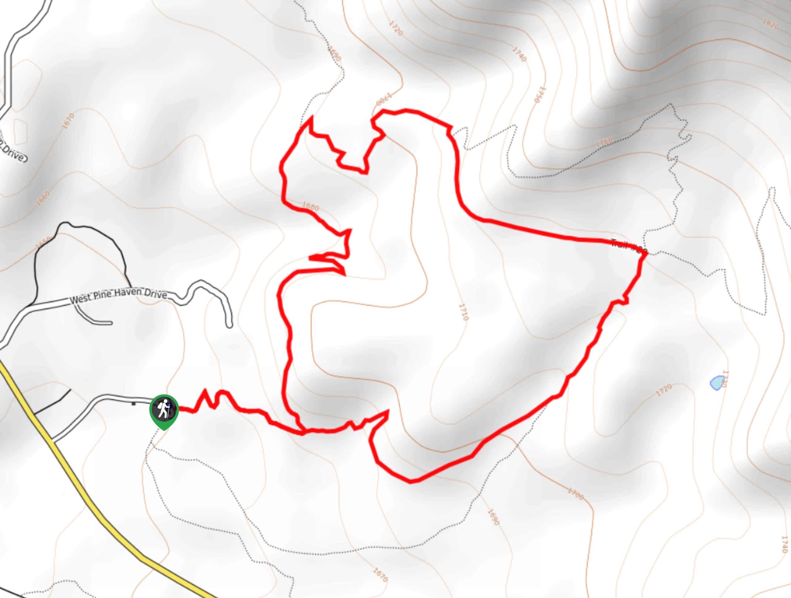 Pine Canyon Trail Loop Map