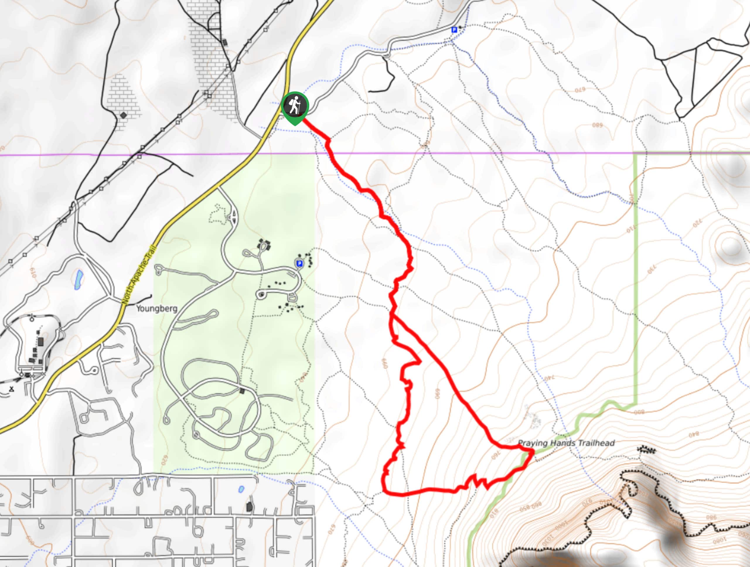 Prospector’s View Trail Map