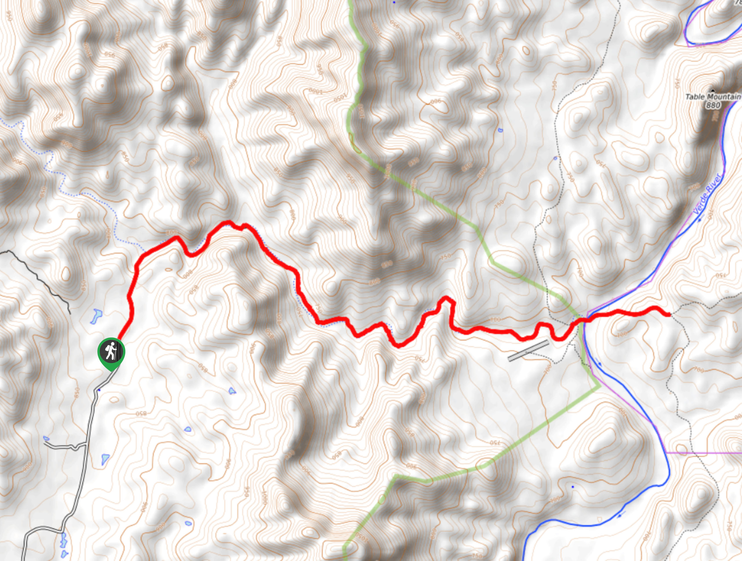 Red Creek Trail Map