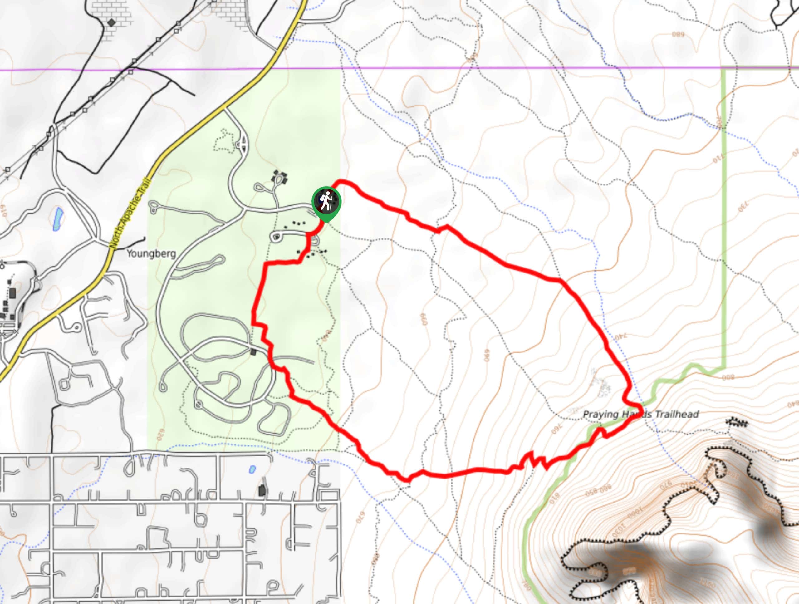Treasure Trail and Siphon Draw Loop Map