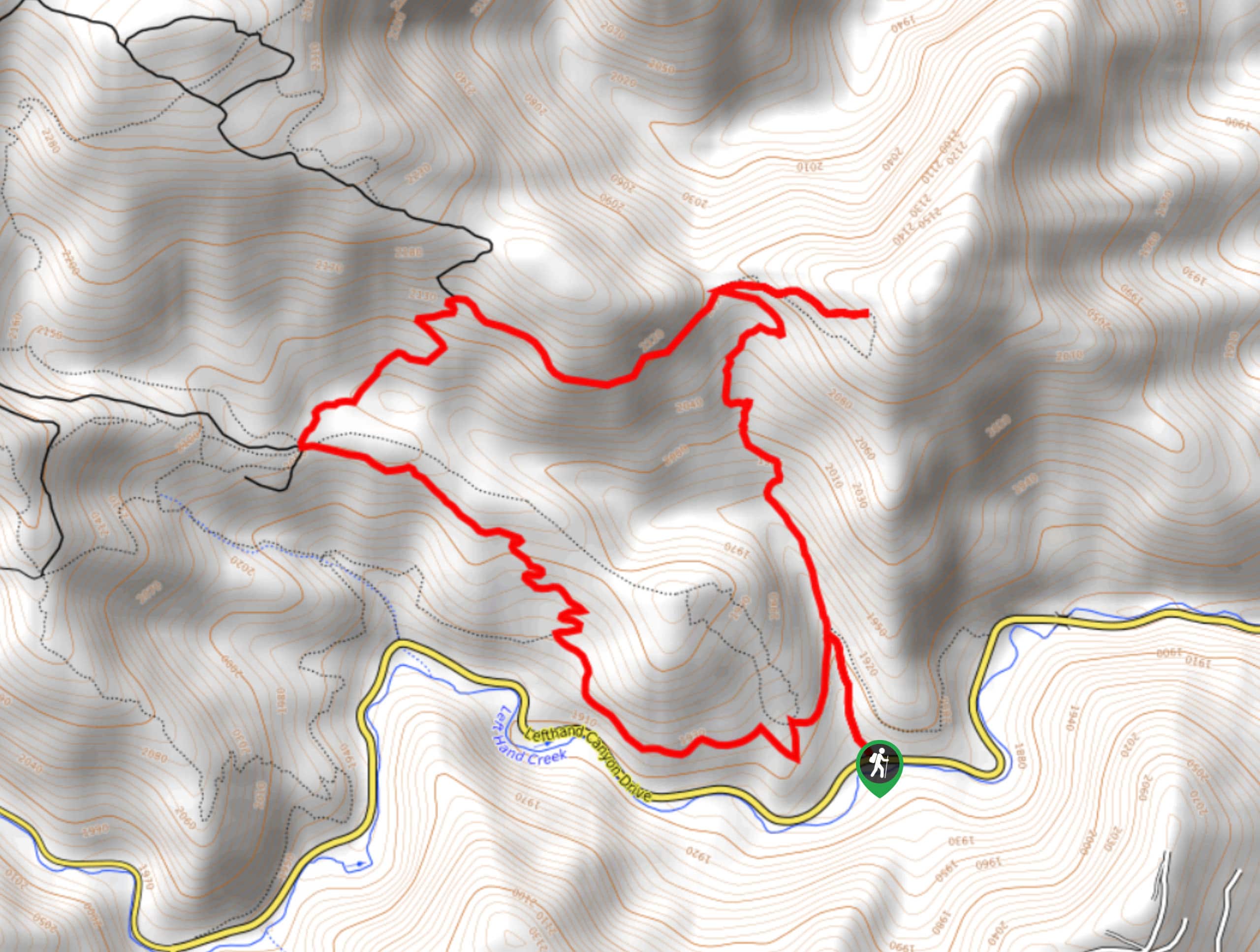 Baughmans Gulley Loop Trail Map