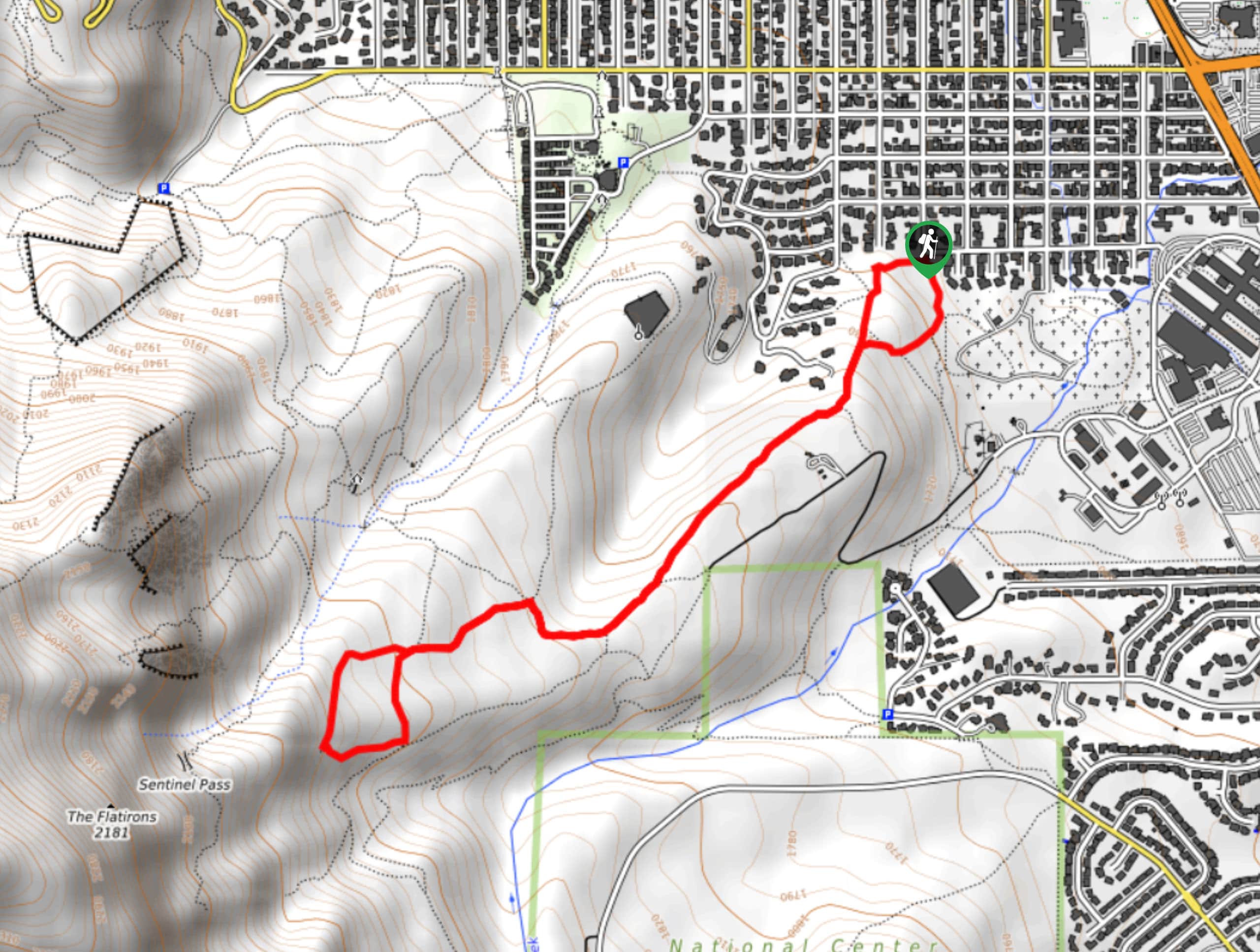 Four Pines Hike Map