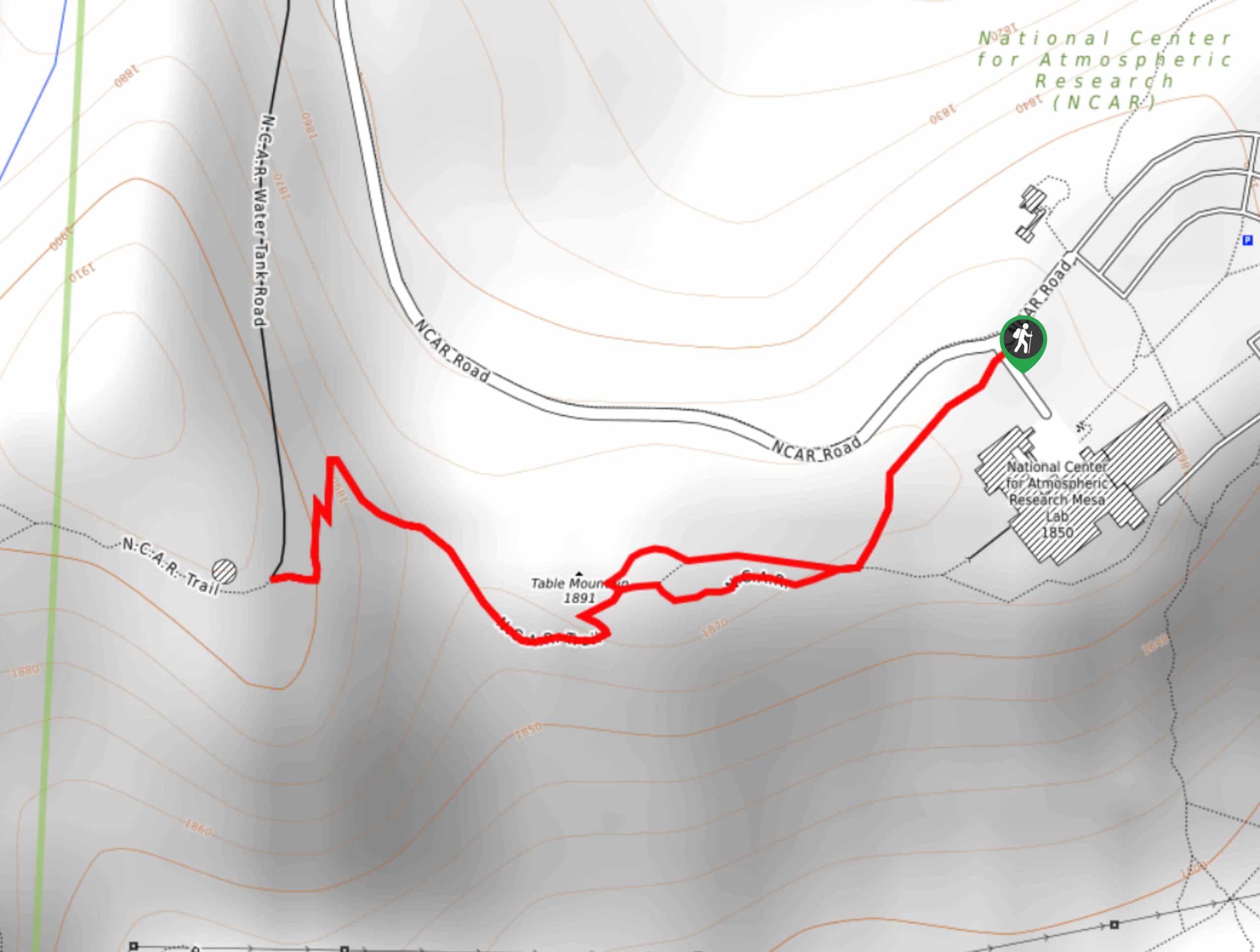 Walter Orr Roberts Weather Trail Map