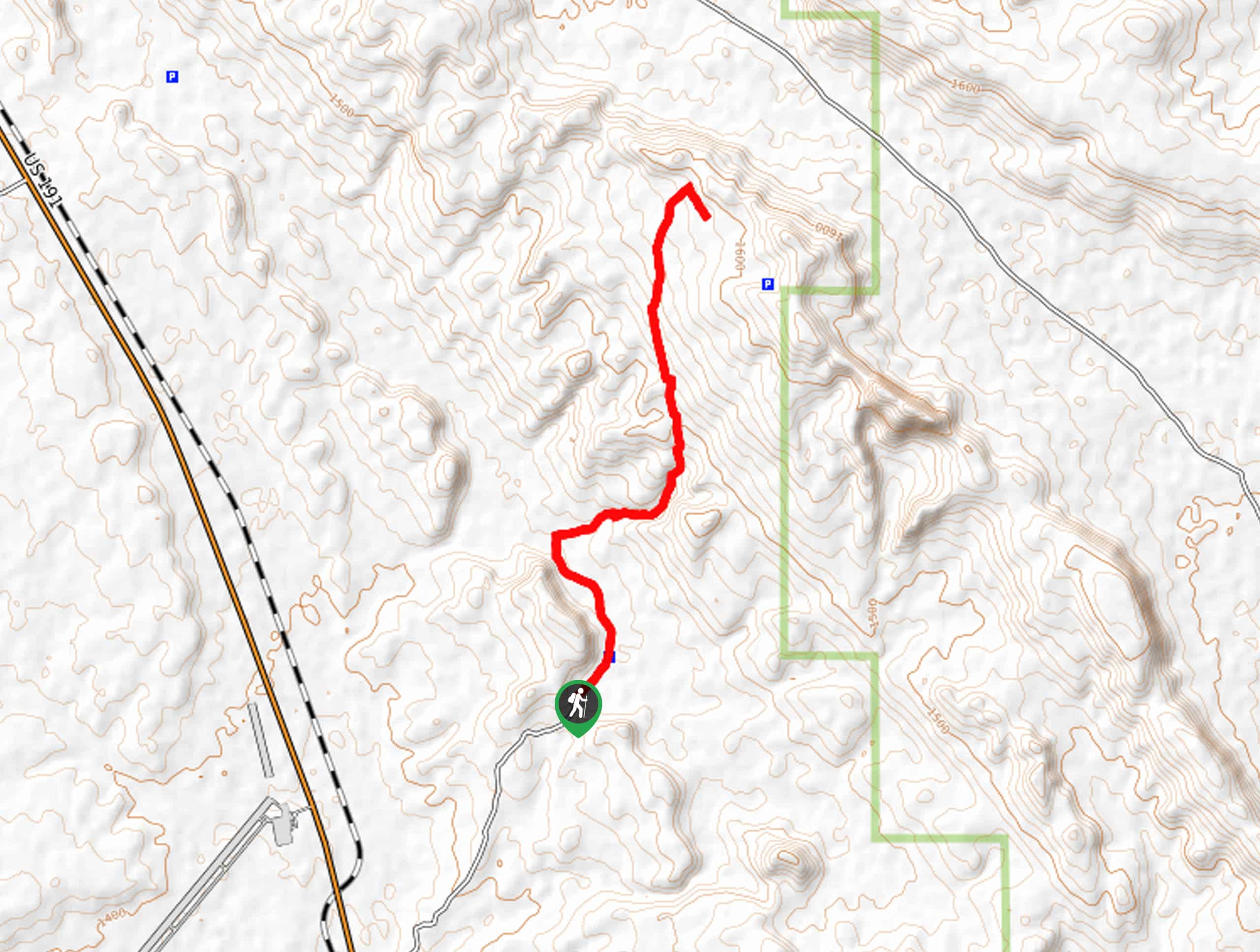 Klondike Bluffs Trail Map
